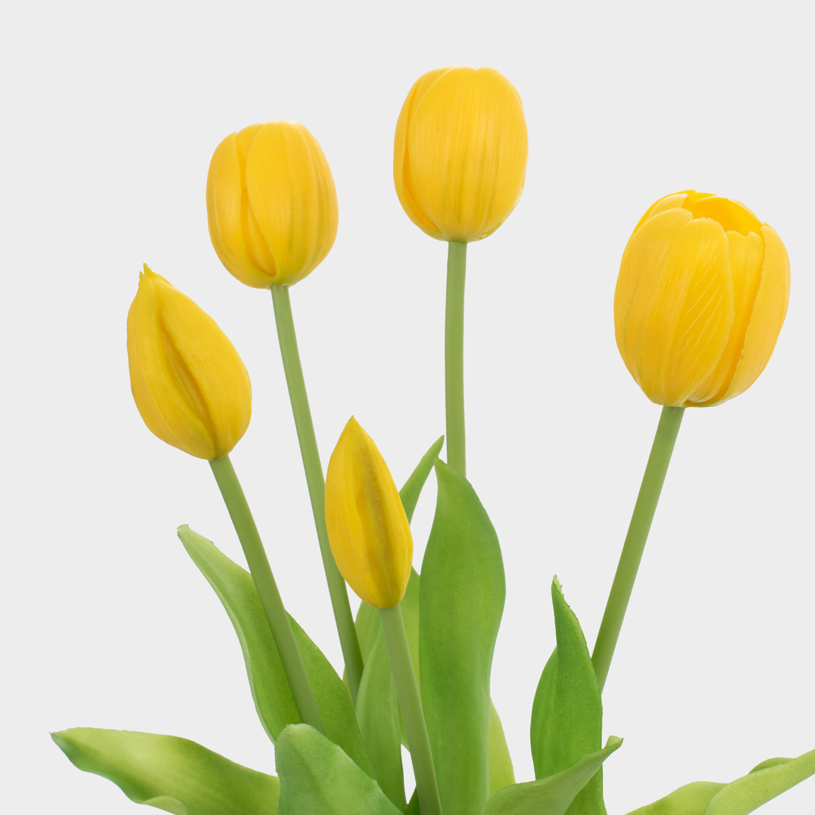 Букет искусственный, 39 см, пластик/металл, Желтые тюльпаны, Tulip garden, image-1