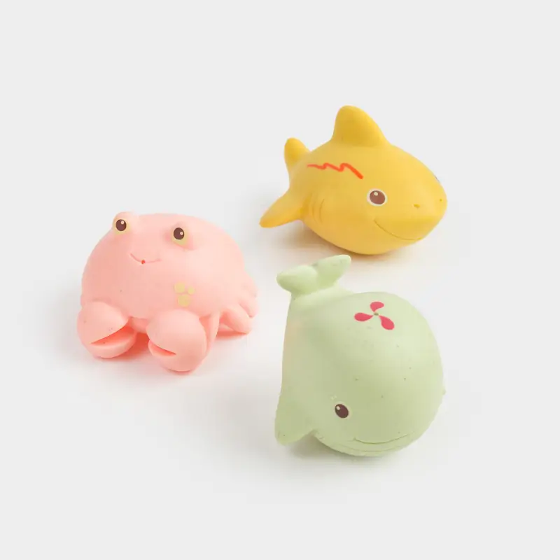 Набор игрушек для купания, 3 пр, ПВХ, Морские обитатели, Aquatic animals ,image-0
