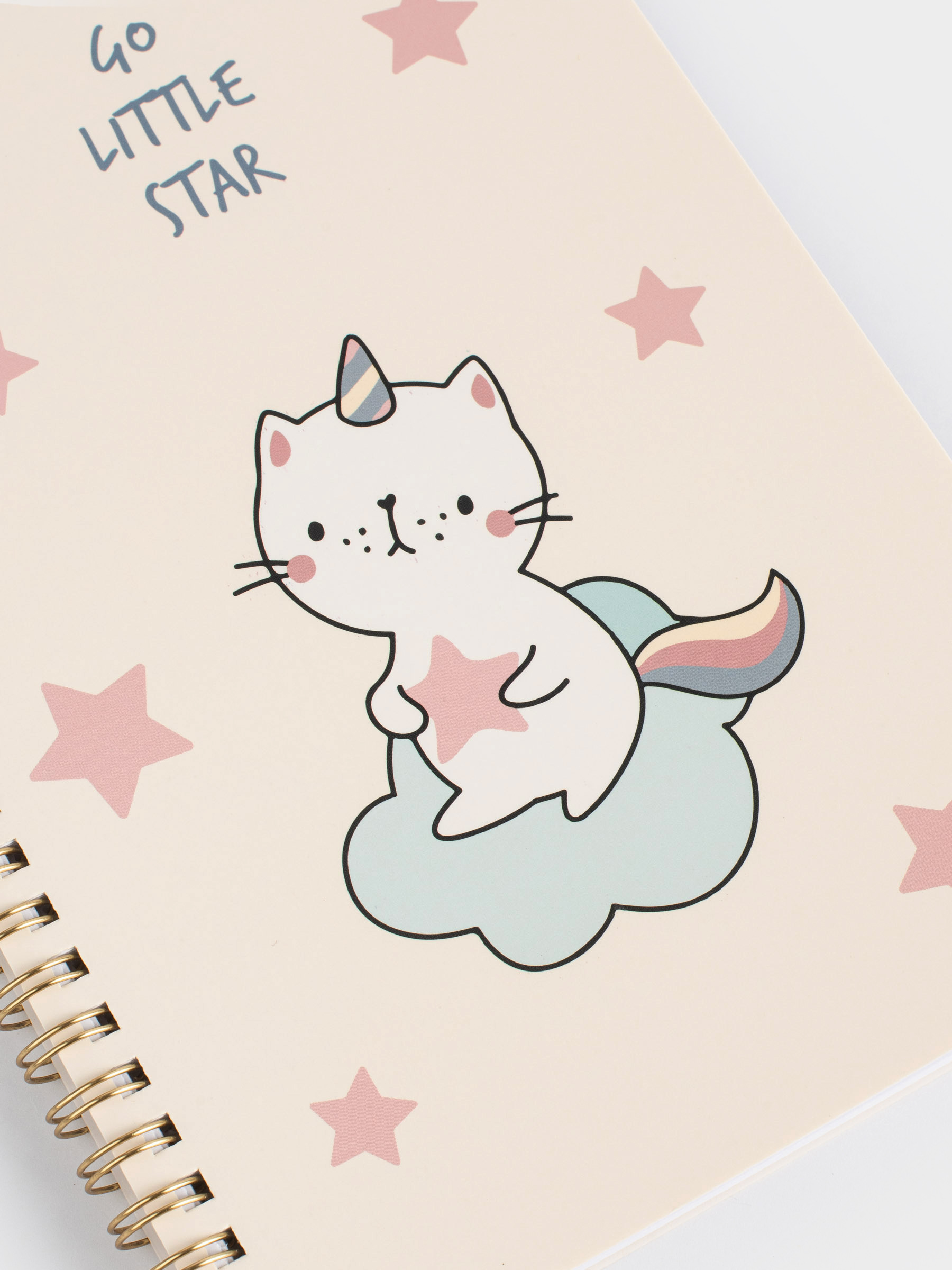 Блокнот для записей, 15х20 см, 80 л, на кольцах, ПВХ, Кот-единорог, Cat-unicorn, image-5