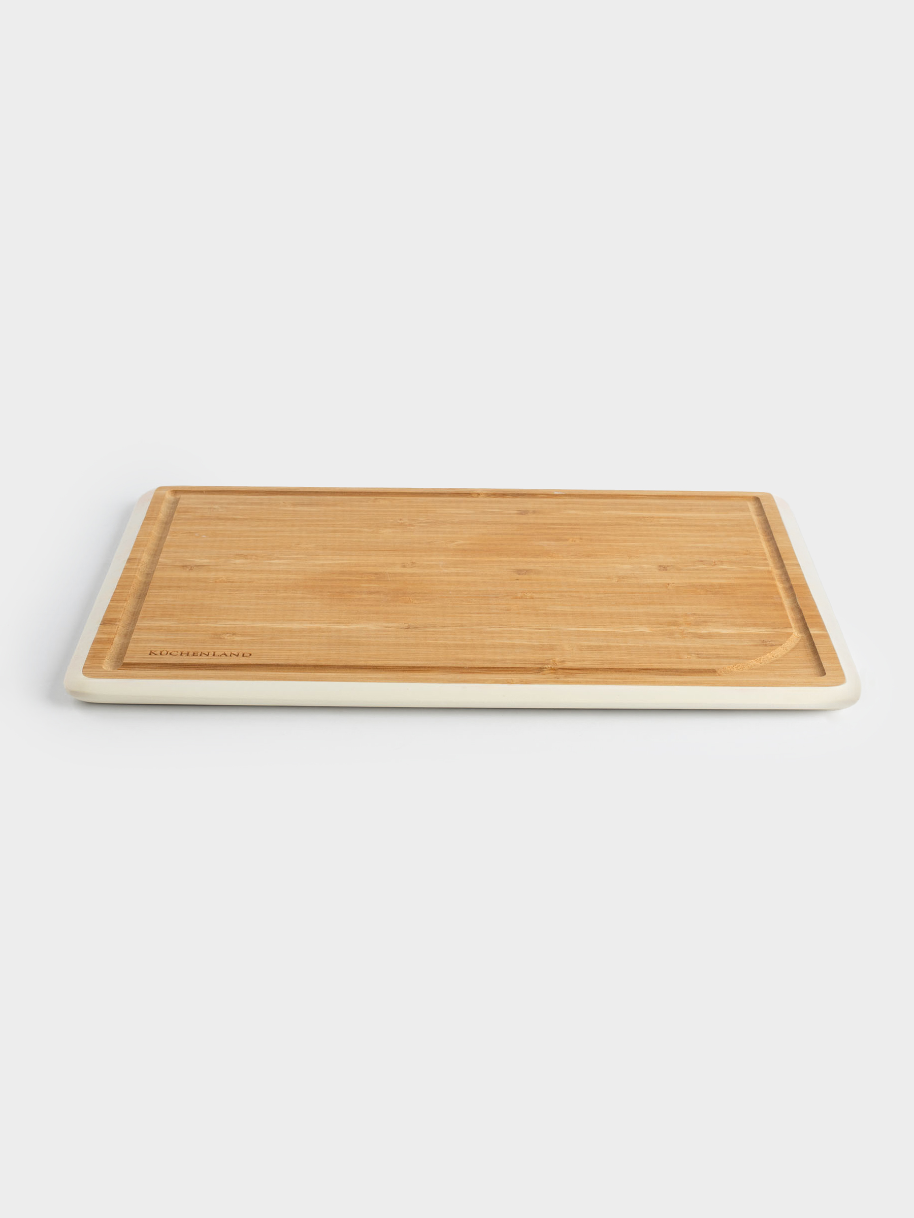 у тақтасы, 38x28 см, бамбук, тікбұрышты, сүт түсті жиек, Bamboo, image-3