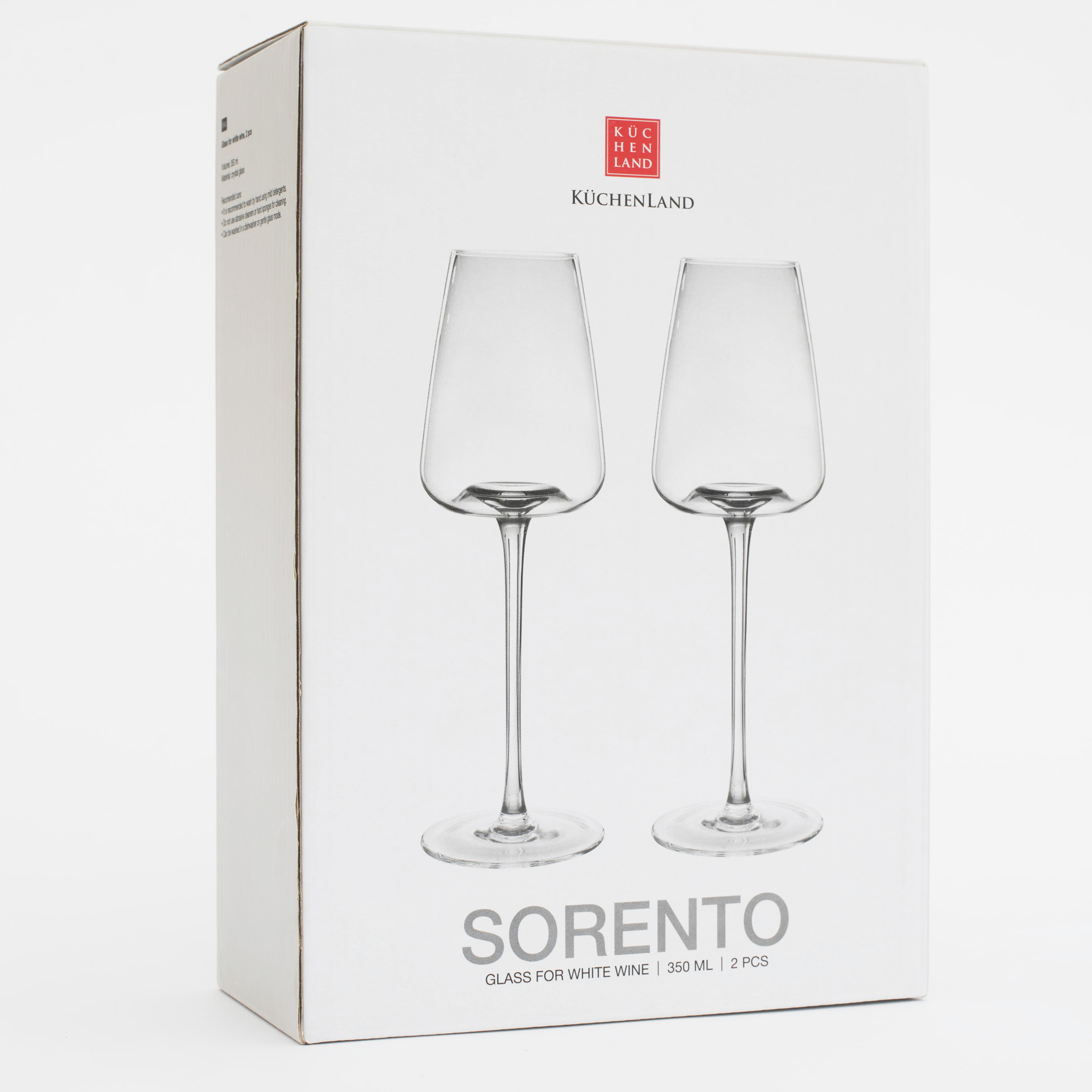 Бокал для белого вина, 350 мл, 2 шт, стекло, Sorento изображение № 6