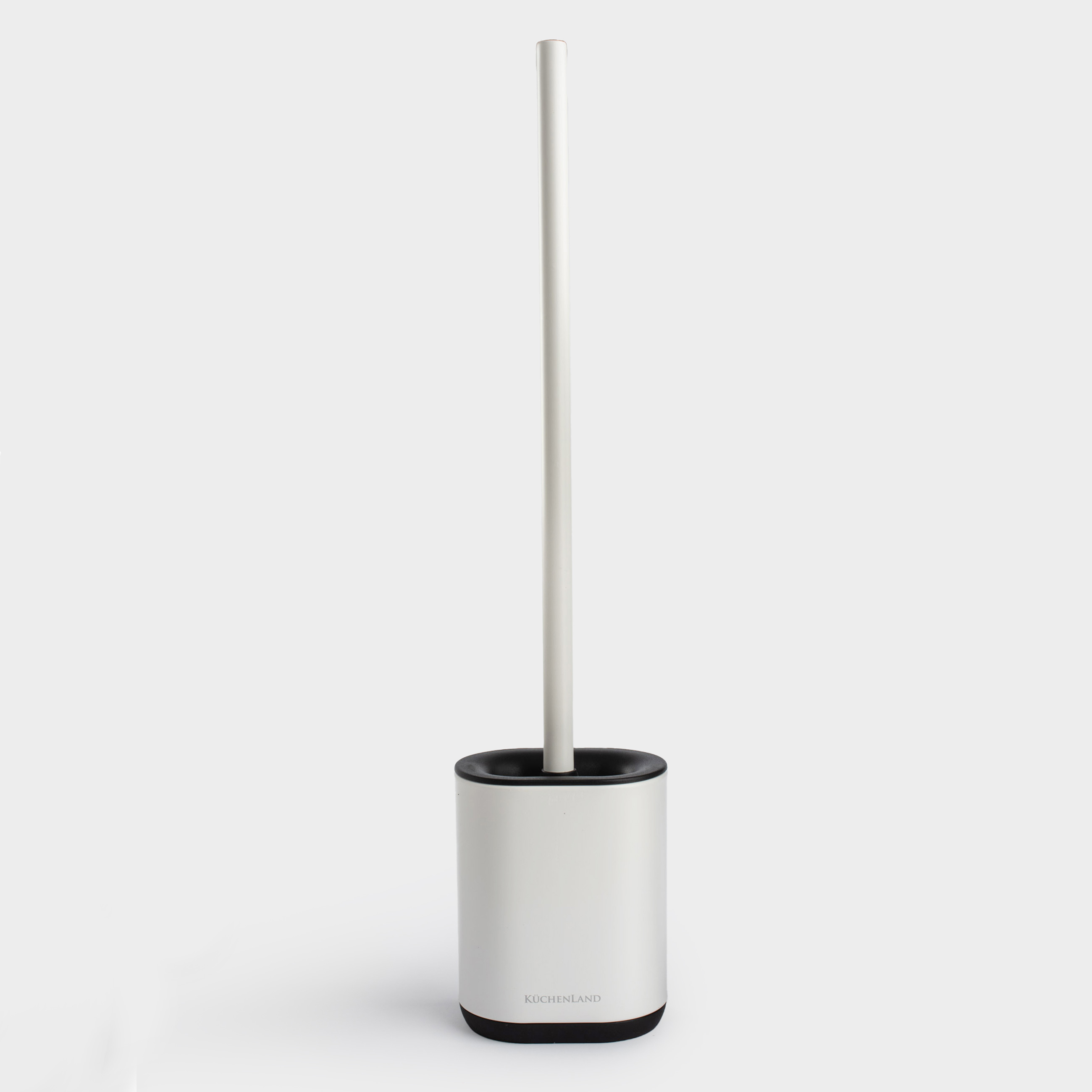 Дәретхана щеткасы, 53 см, тұғыры бар, резеңке/металл, ақ, Vesta