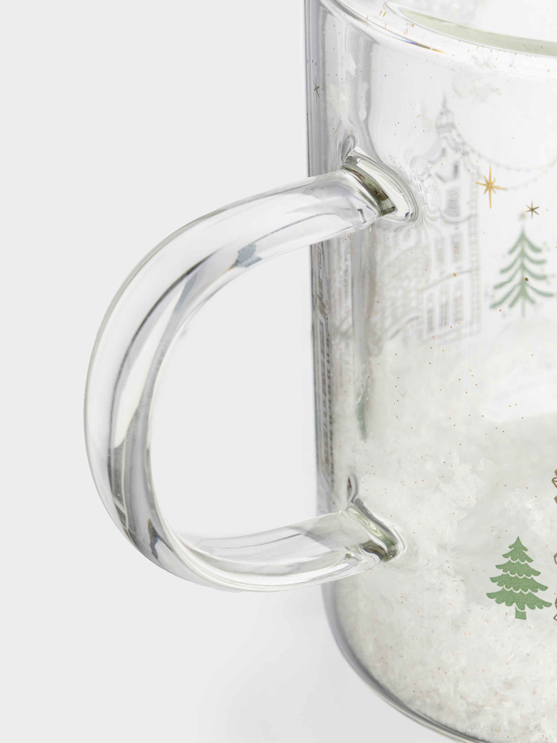 Саптыаяқ, 270 мл, шыны Б, ішінде жылтыр және қар бар, үйге арналған, Air decor, image-2