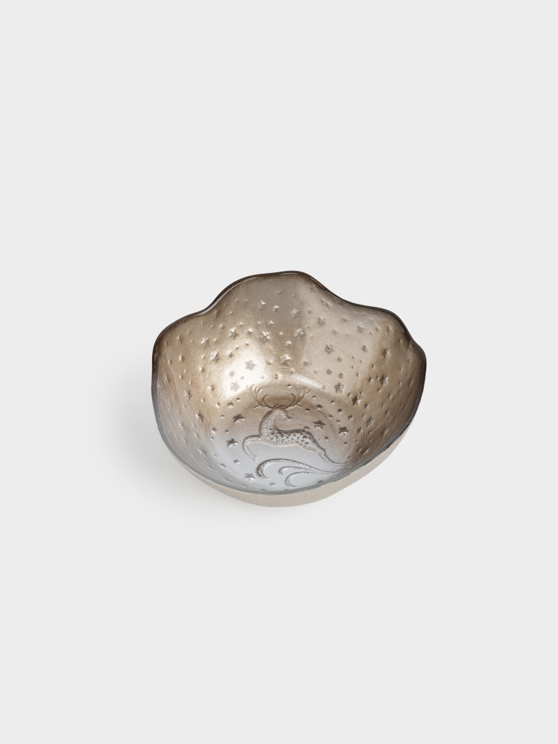 Кесе, 13х5 см, 250 мл, шыны, сүт және қола түстес, Бұғы, Brumal, image-2