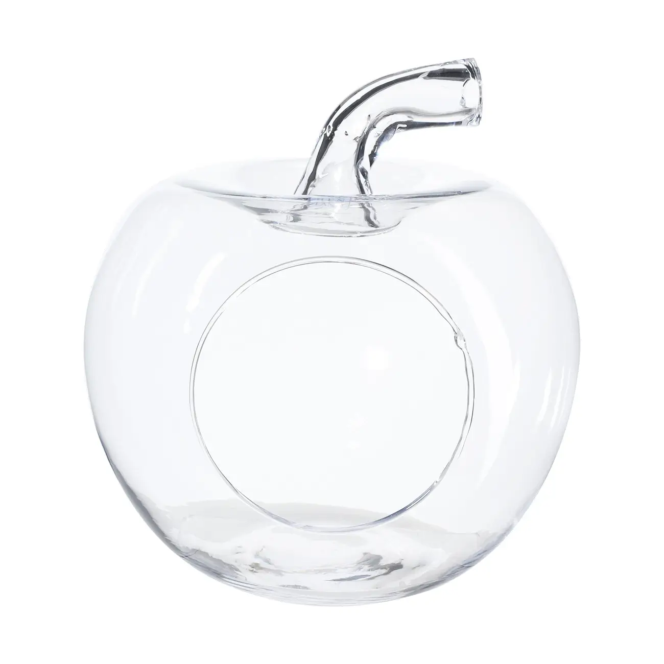 Конфетница, 21х19 см, стекло, Яблоко, Clear, image-0
