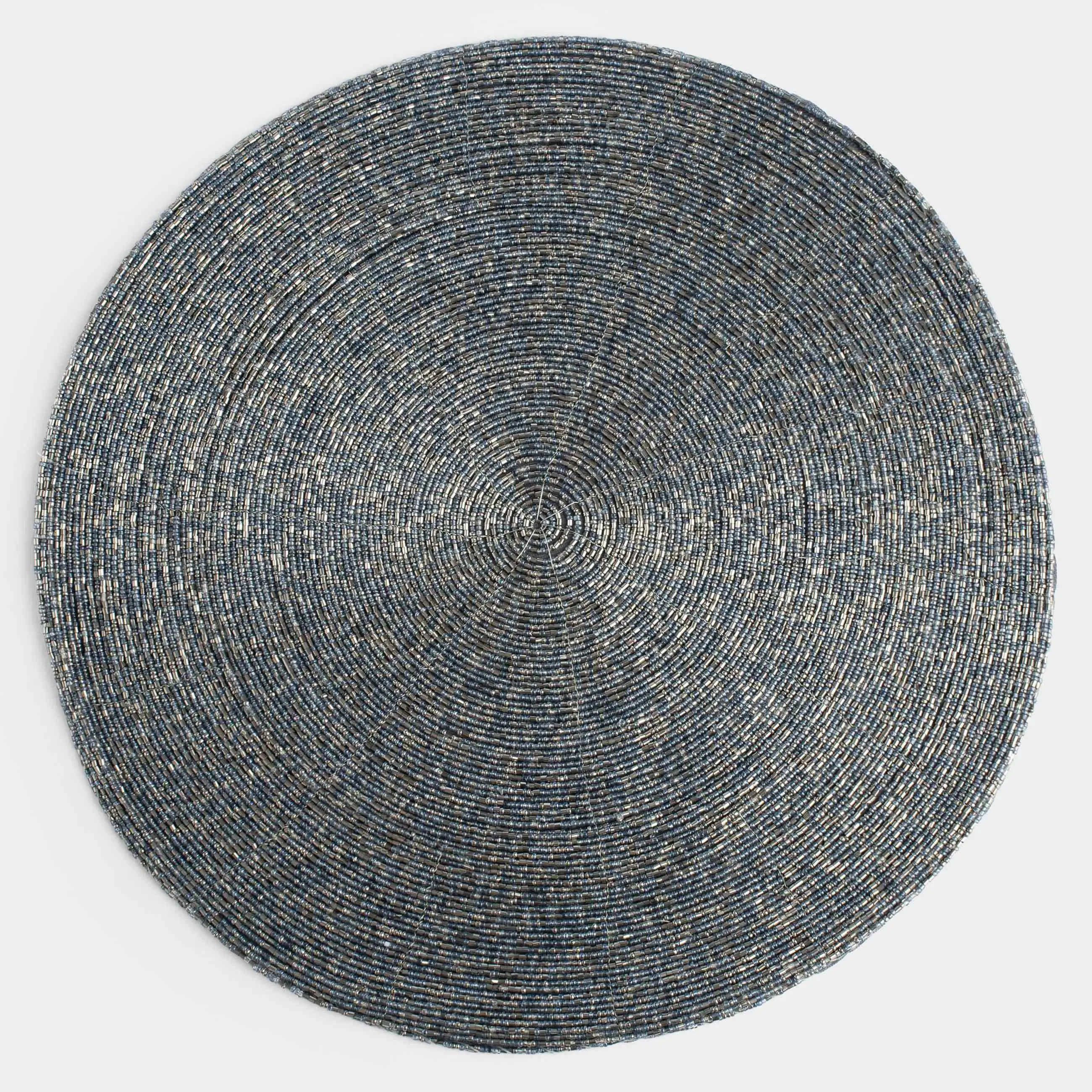 Аспаптарға арналған майлық, 36 см, моншақтар, дөңгелек, күміс, Shiny beads