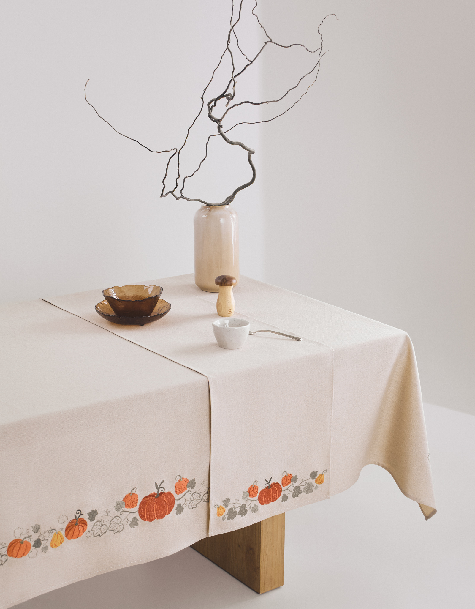 Үстел төсеніші, 40х160 см, полиэстер, сарғылт-қоңыр, Асқабақ, Colorful gourds, image-6