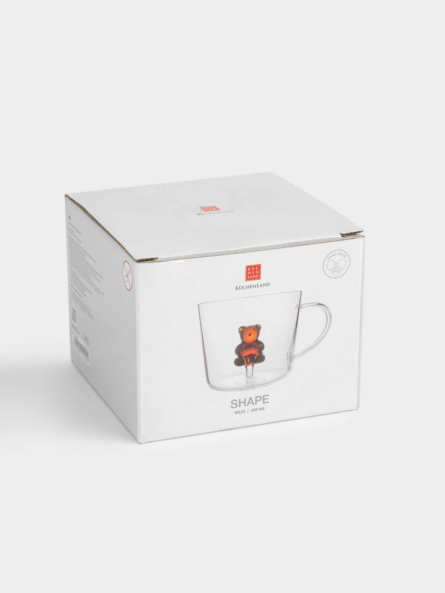 Саптыаяқ, 490 мл, шыны Б, Қоңыр аю, Shape, image-4