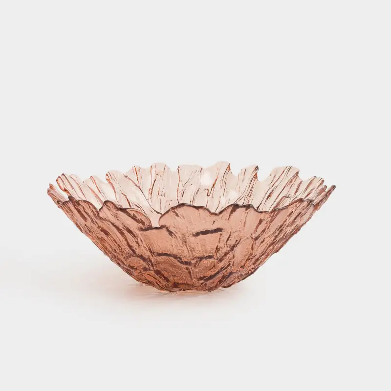 Салатник, 23х9 см, мл, стекло, коричневый, Pion color