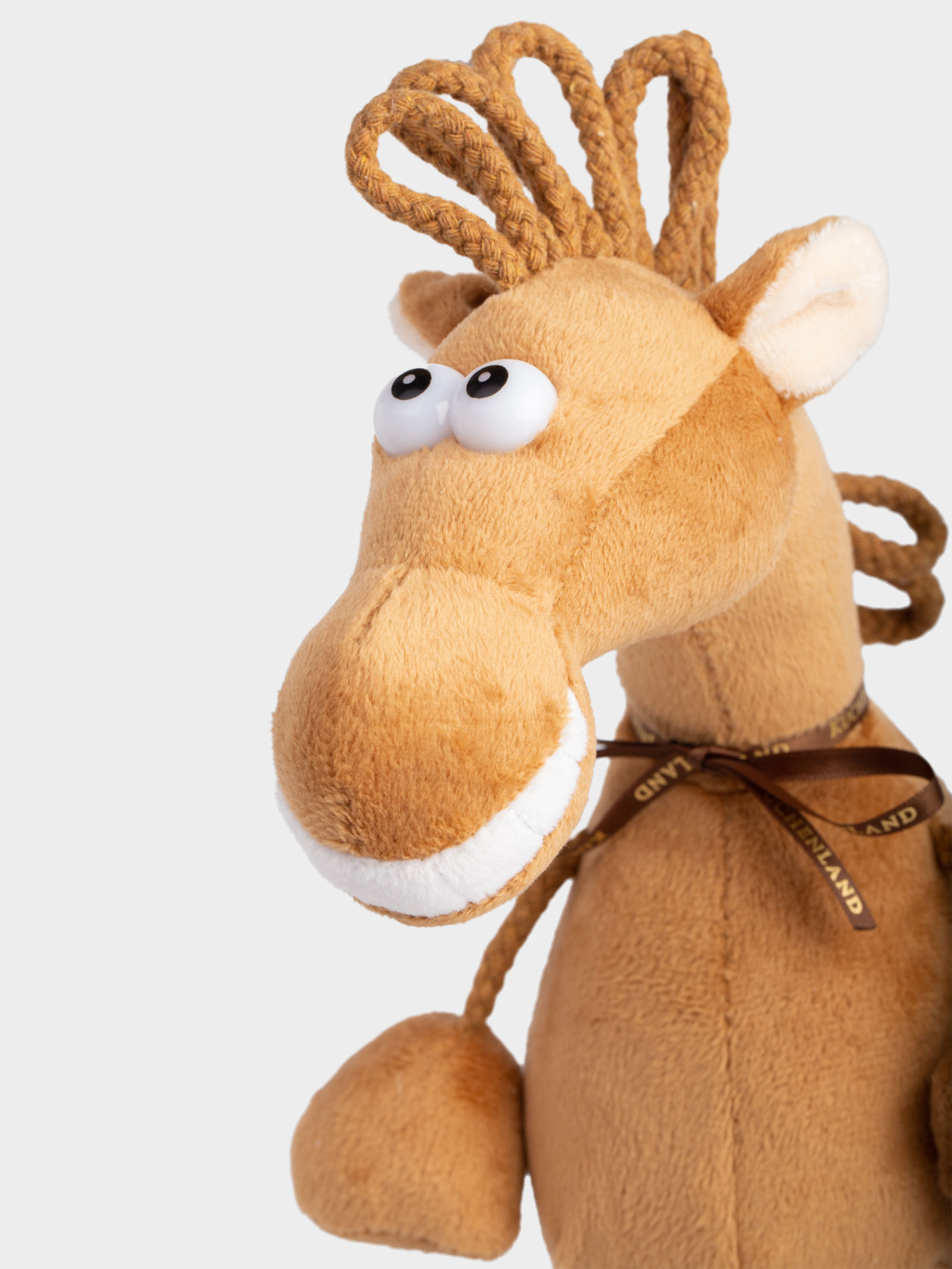 Игрушка, 30 см, мягкая, полиэстер, коричневая, Конь, Horse toy, image-4