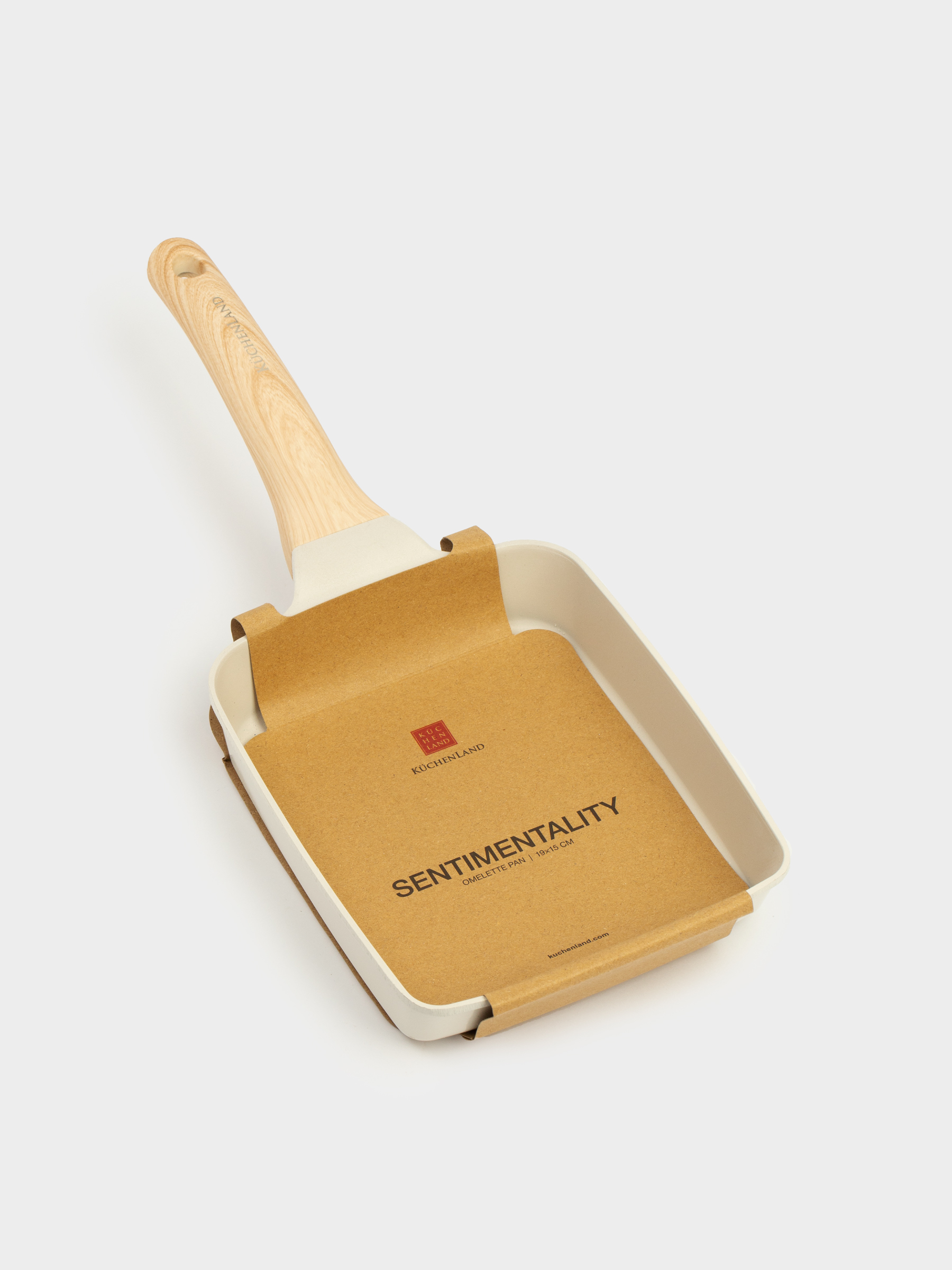 Омлетке арналған таба, 18х15 см, жабыны бар, алюминий, сарғылт-қоңыр, Sentimentality, image-6