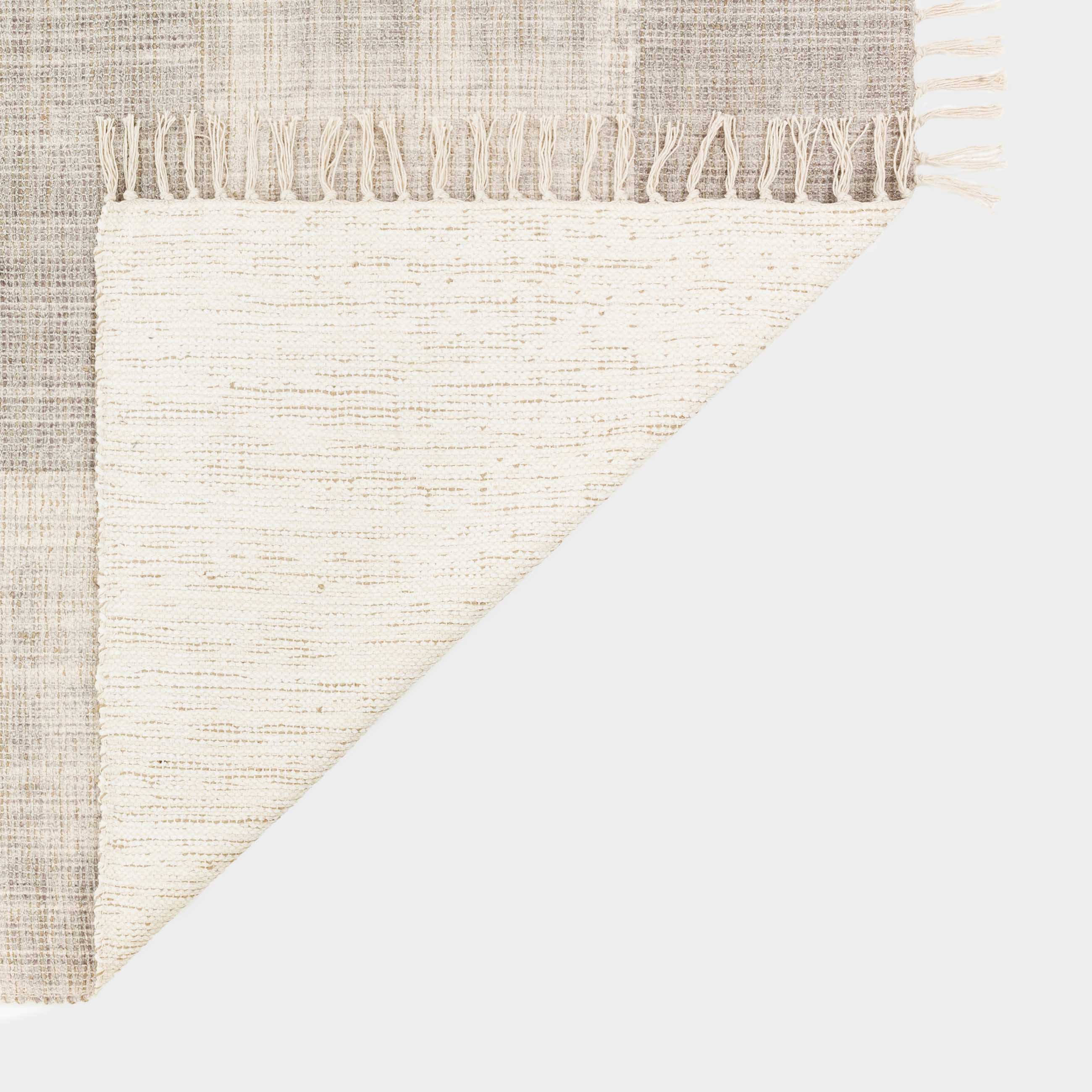 Кілем, 150х200 см, шашағы бар, мақта/джут/полиэстер, сарғылт-қоңыр, Реферат, image-4