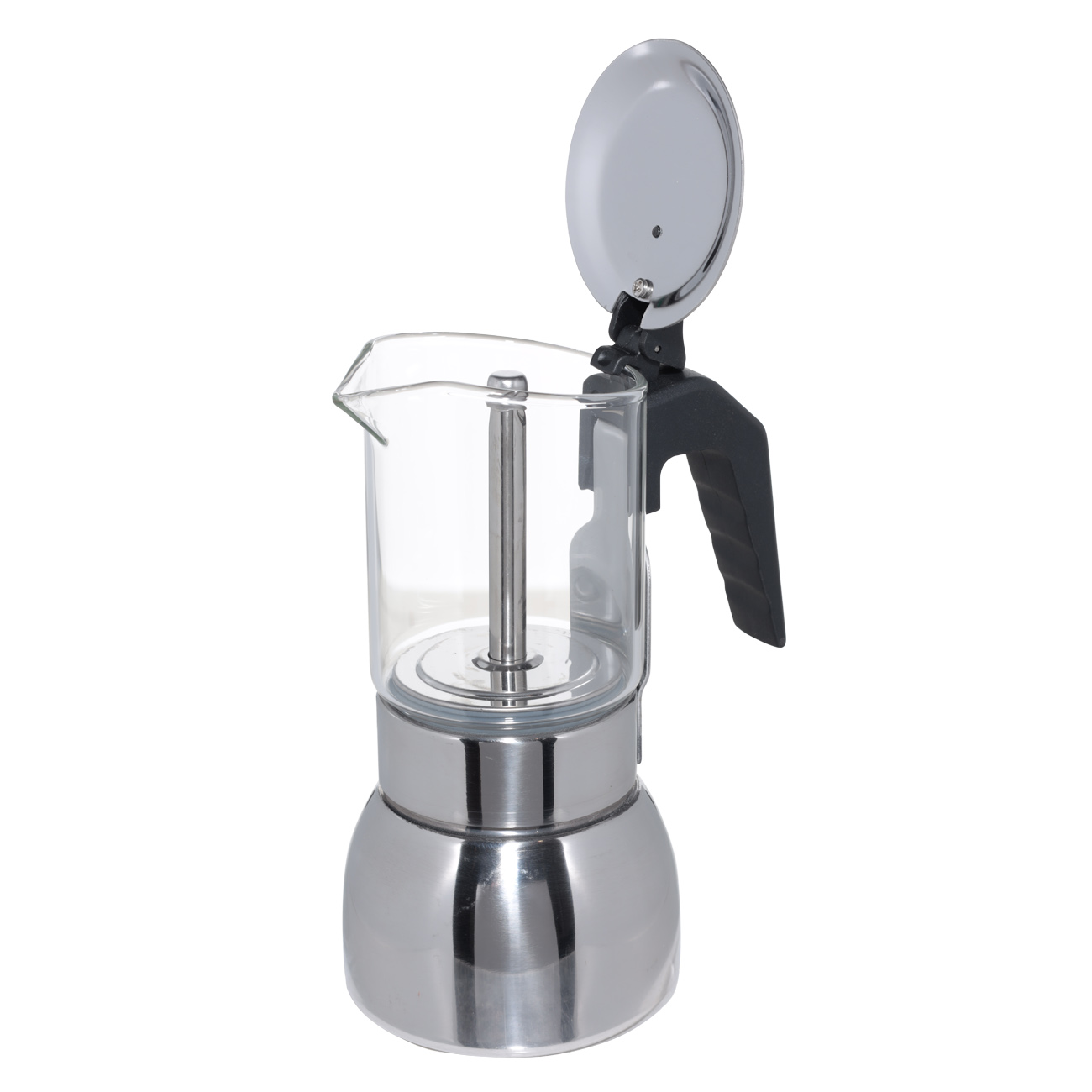 Кофеварка гейзерная, 200 мл, стекло Б/сталь, Classic — купить в ...