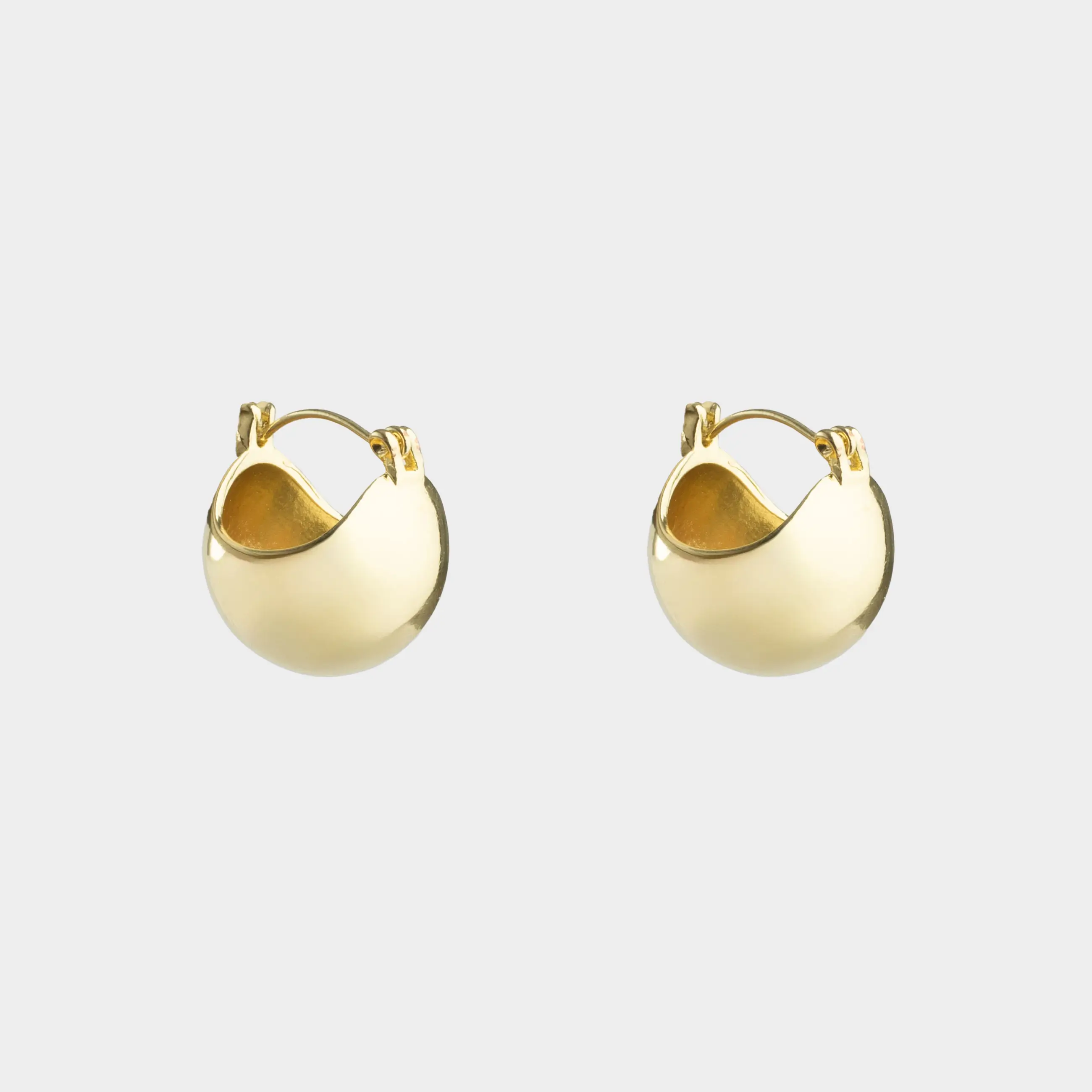 Серьги-пусеты, 2 см, 2 шт, металл, золотистые, Jewelry, image-0