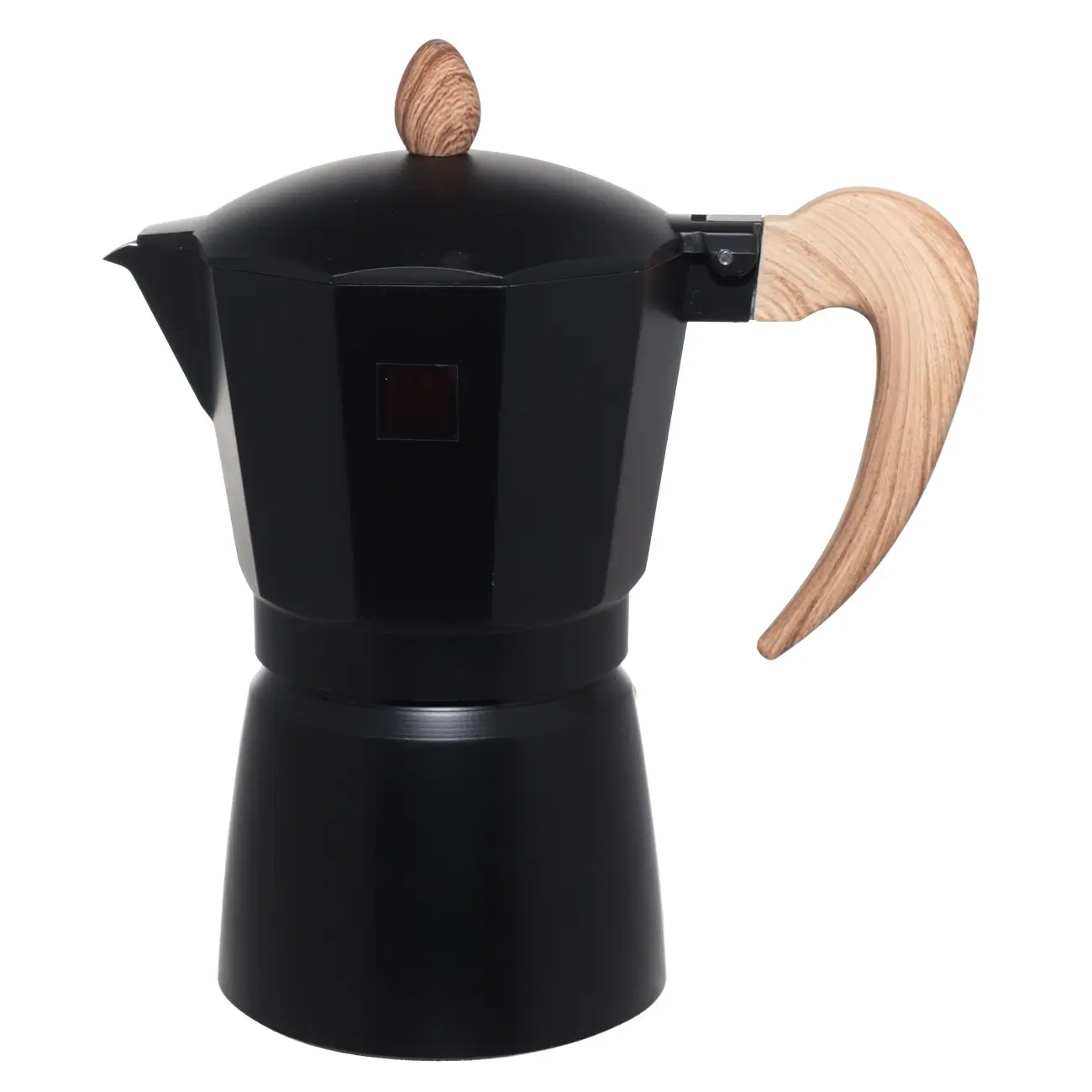 Кофеварка гейзерная, 300 мл, алюминий/пластик, черная, Espresso, image-0