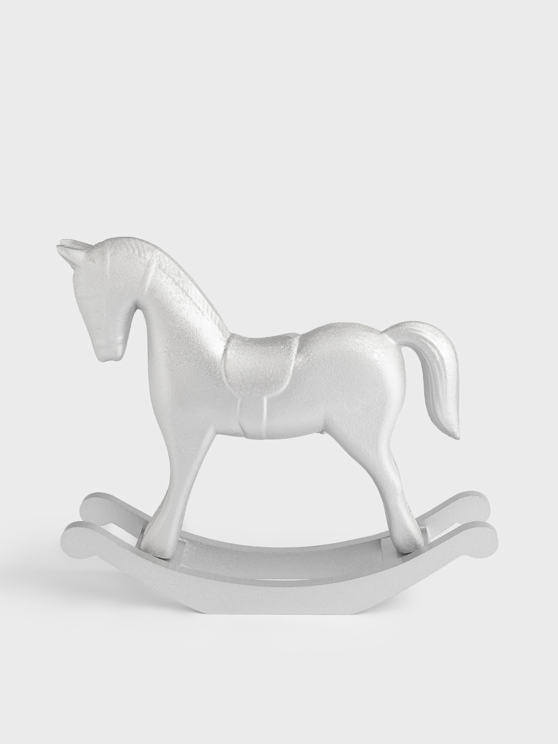 Мүсінше, 22 см, ағаш, алтын, Жылқы, Antique horse, image-1
