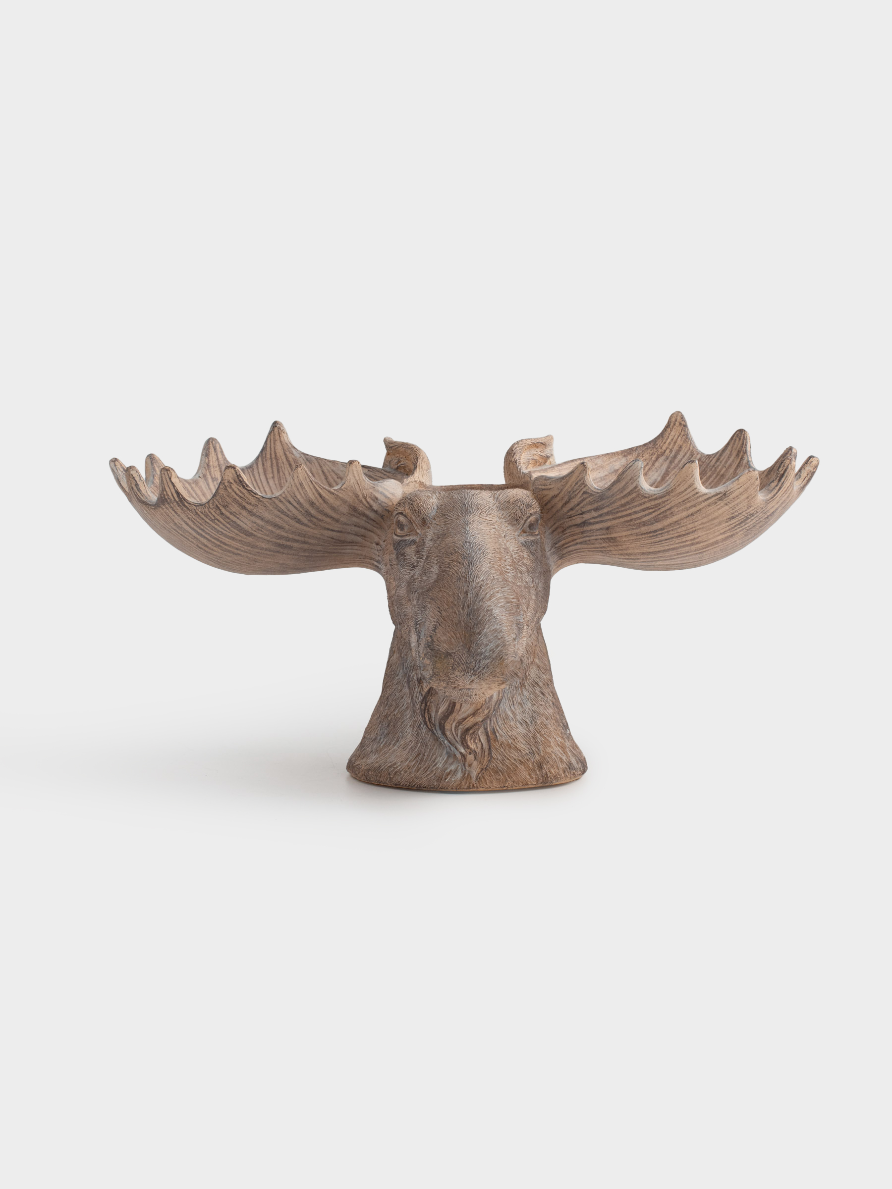 Бөлімі бар тәрелке, 26х см, 3 бөлім, керамика, қоңыр, Бұлан, Moose story, image-1