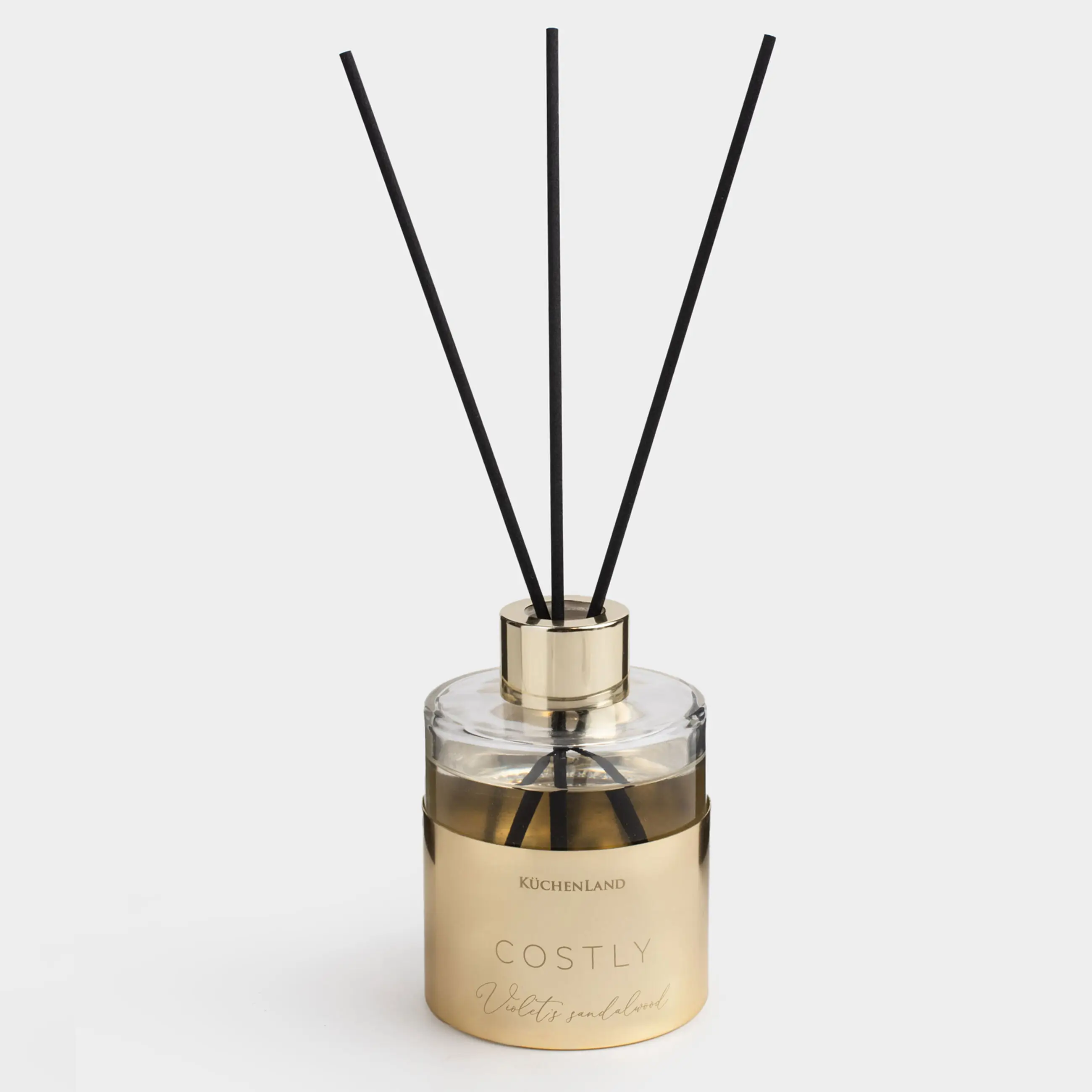 Ароматический диффузор, 120 мл, золотисто-красный, Violet sandalwood, Costly