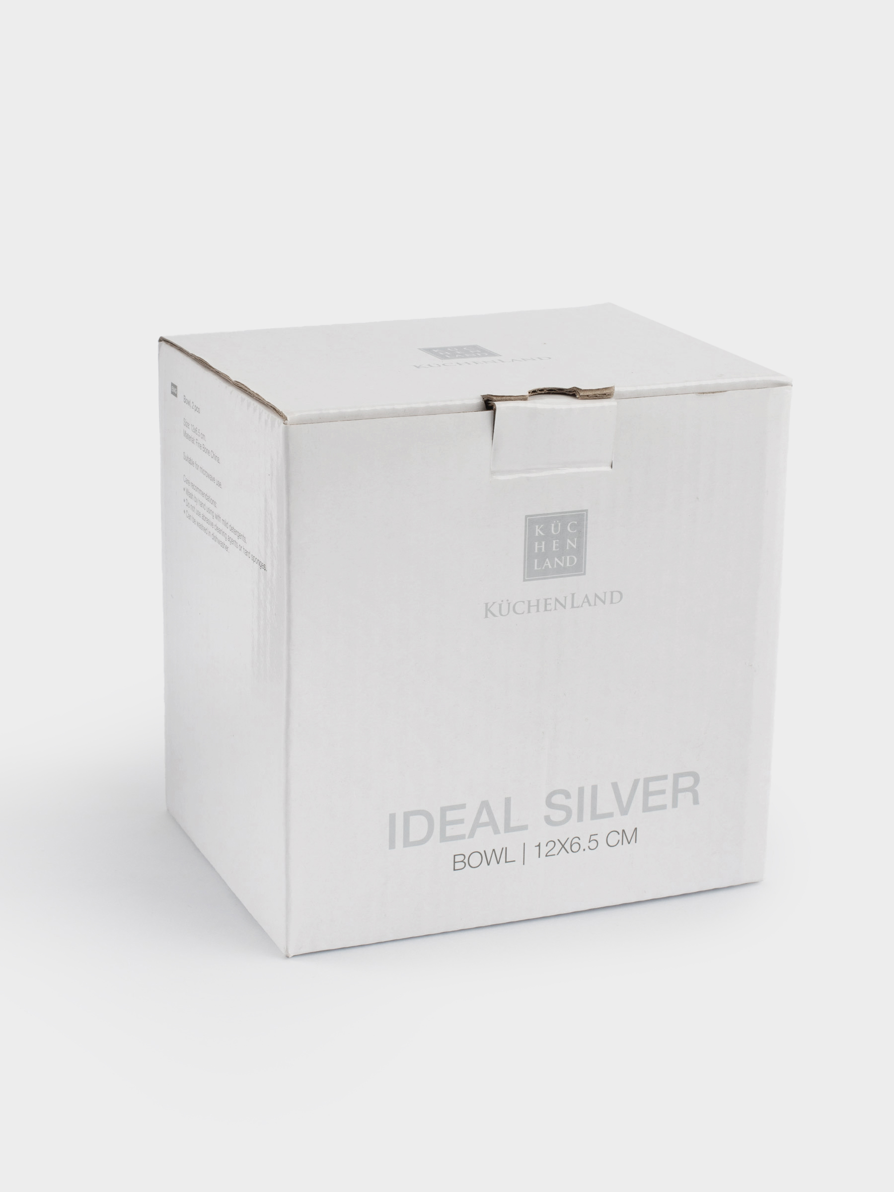 Пиала, 12х6 см, 2 дана, Фарфор F, ақ, Ideal silver, image-6