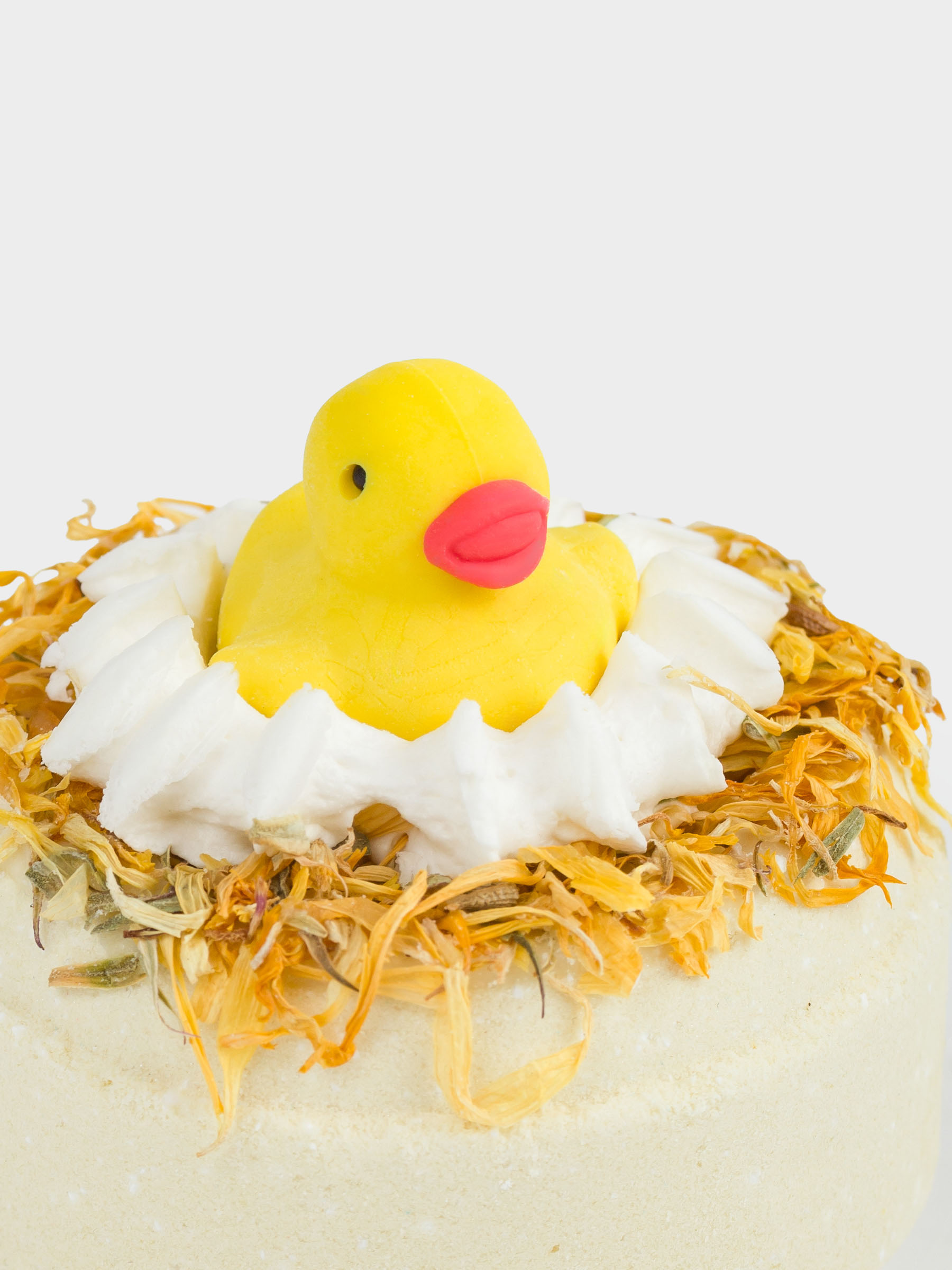 Бомбочка для ванны, 130 гр, с игрушкой, желтая, Мед с молоком, Утенок, Duck yellow, image-4