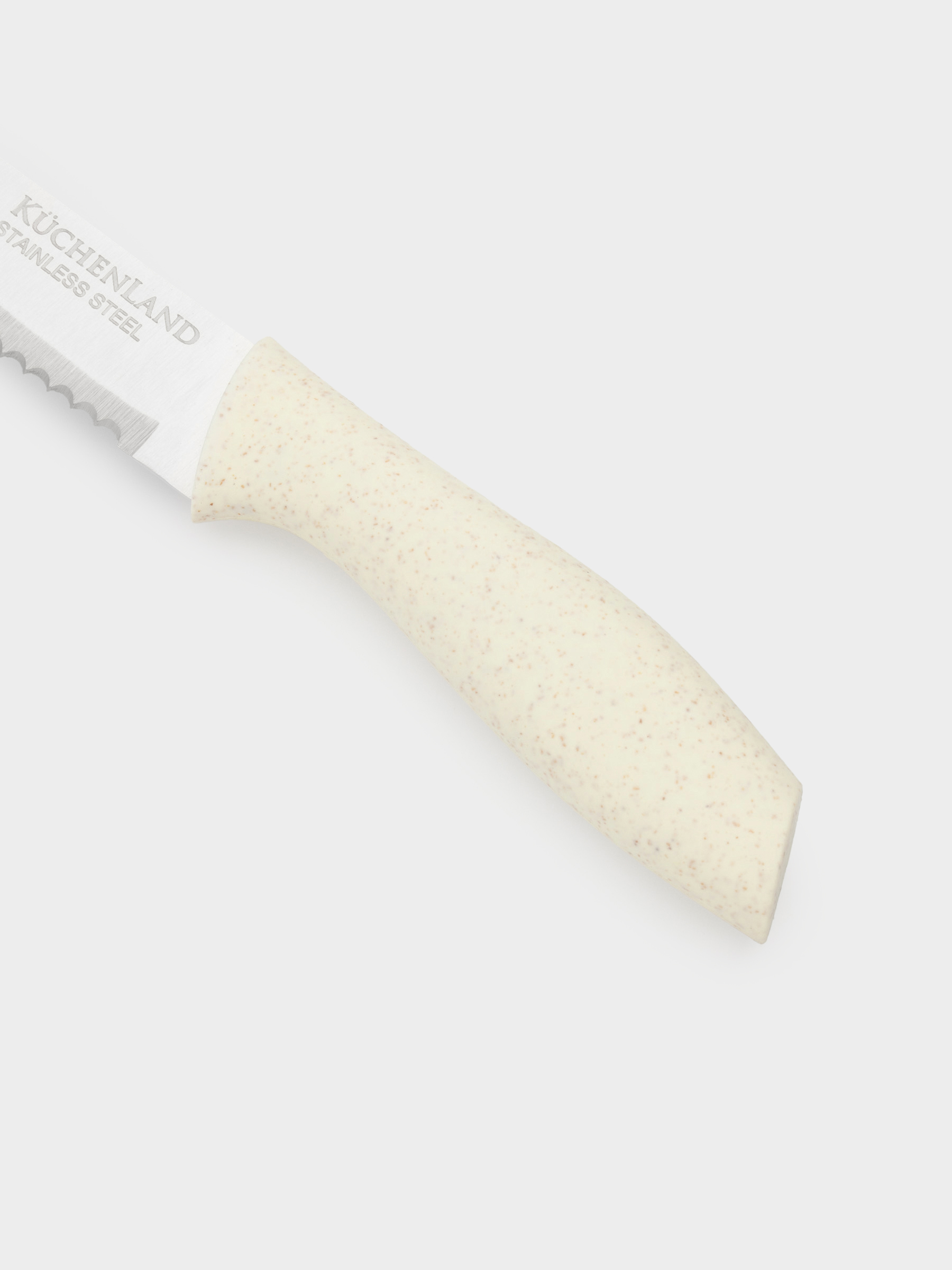 Нож хлебный, 20 см, сталь/пластик, молочный, Speck-light, image-5