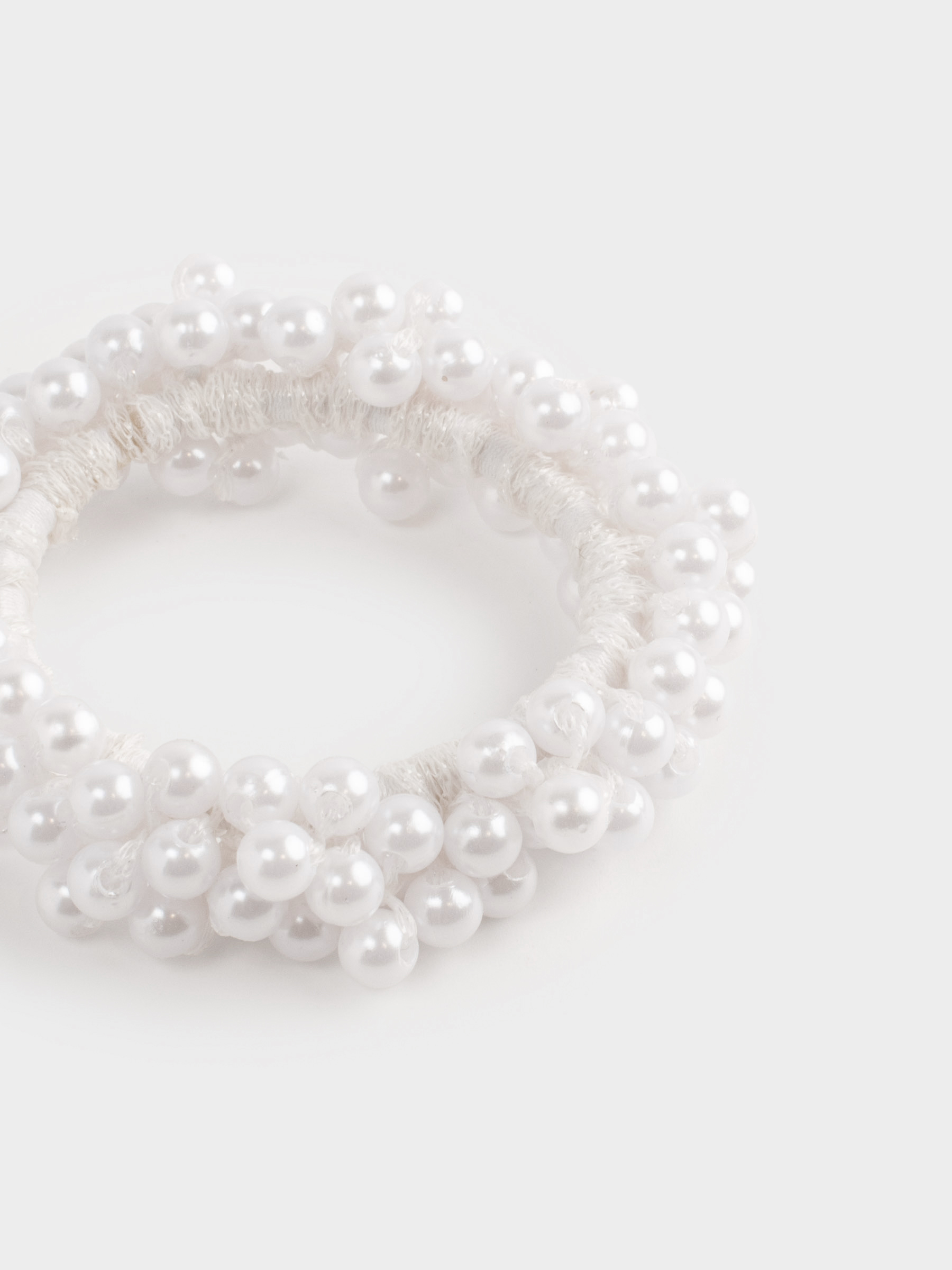 Шашқа арналған резеңке, 6 см, пластик, ақ, Інжу, Pearl, image-3