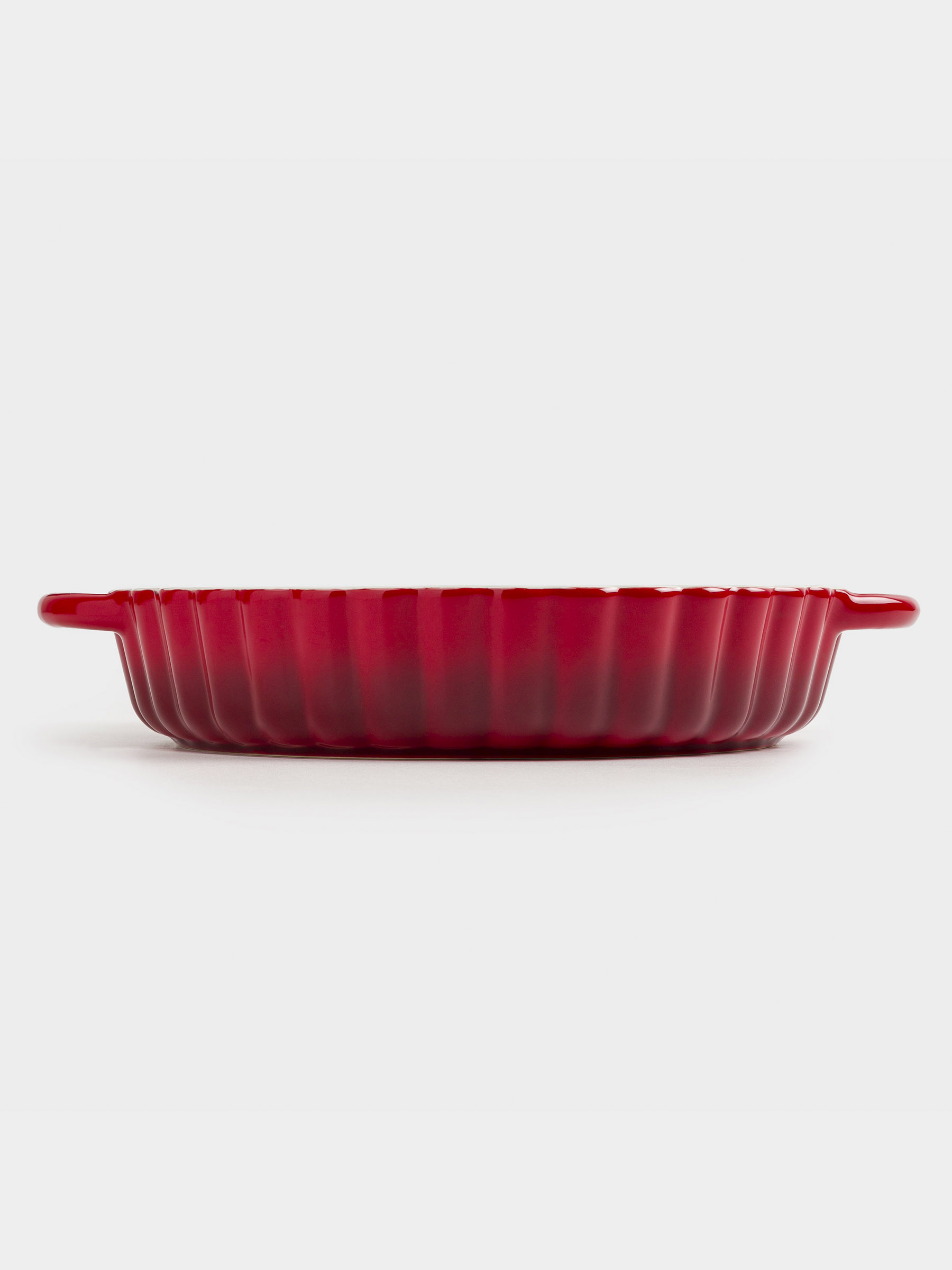 Пісіруге арналған ыдыс, 25 см, керамика, дөңгелек, қою қызыл, Cakes gradient, image-2