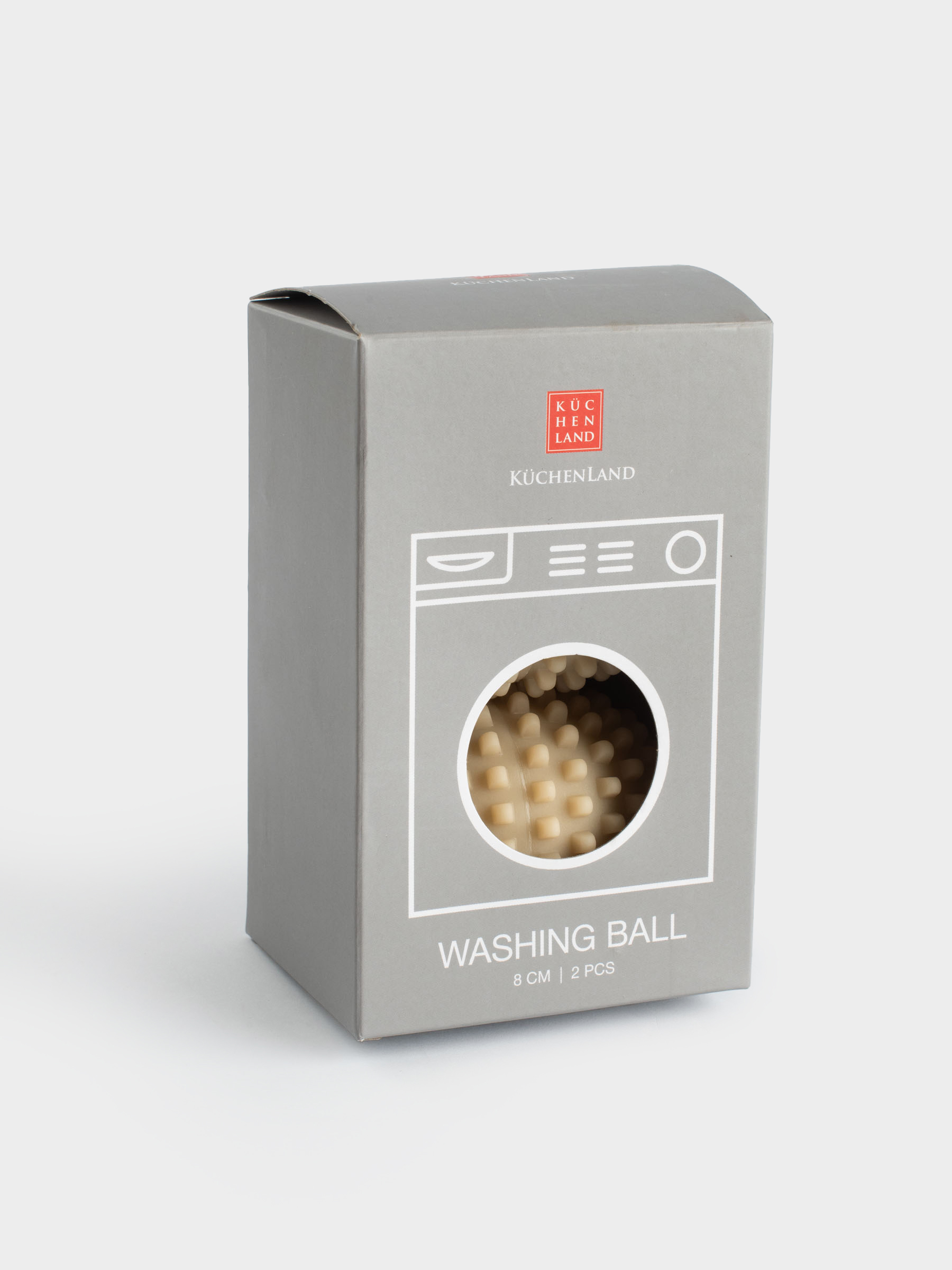 Шарик для стирки, 8 см, 2 шт, ПВХ, бежевый, Овал, Washing ball, image-5
