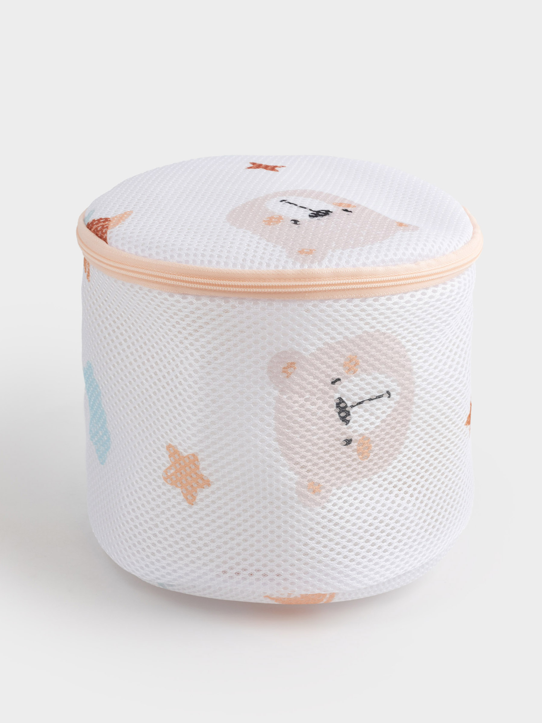 Мешок-баул для стирки детского белья, 18х16см, полиэстер, Мишки, Safety Bear, image-0