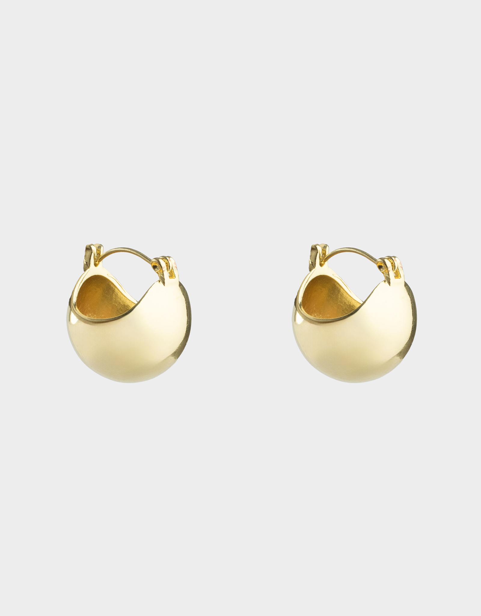 Серьги-пусеты, 2 см, 2 шт, металл, золотистые, Jewelry, image-1