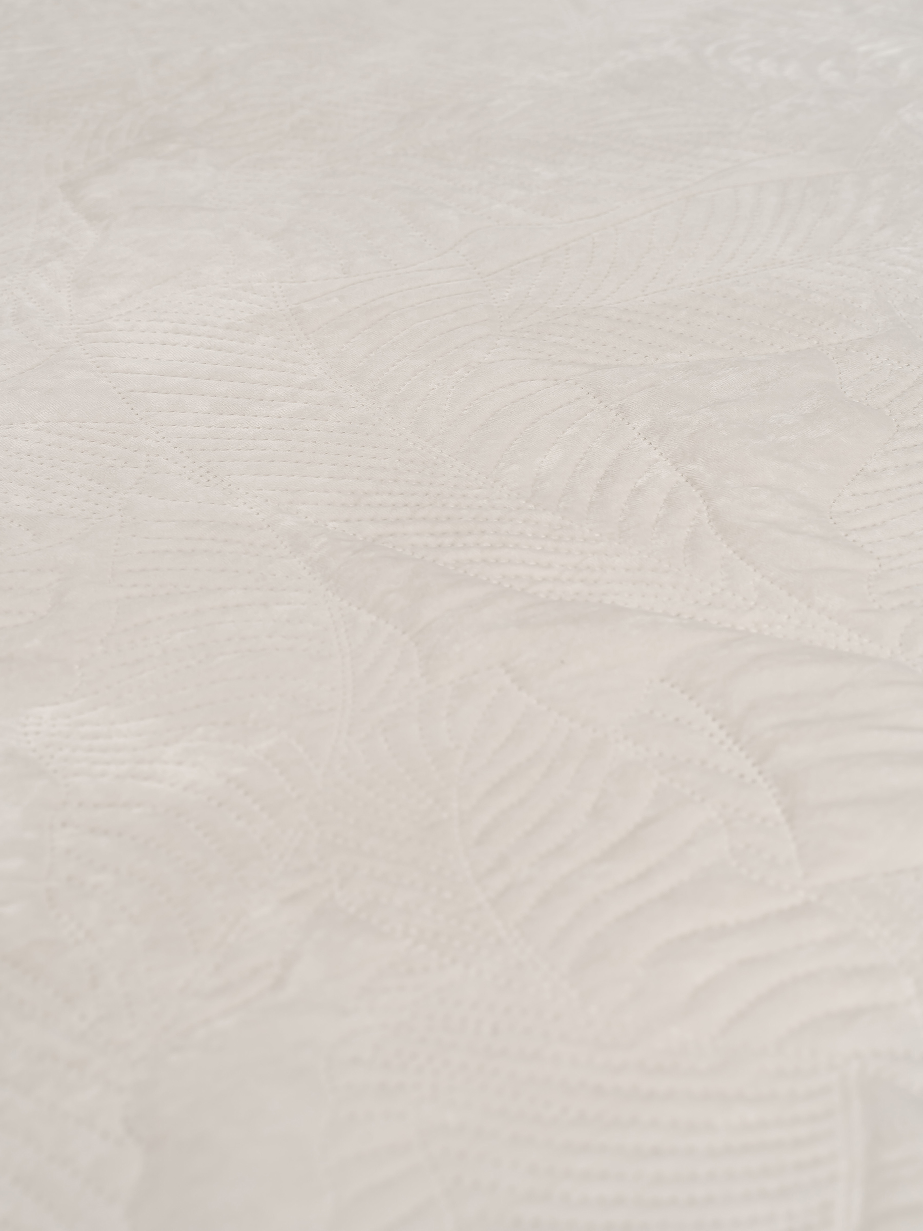 Көрпе, 220х240 см, көрпе, барқыт / микрофибра, сүт, жапырақтар, Stitch velvet, image-3