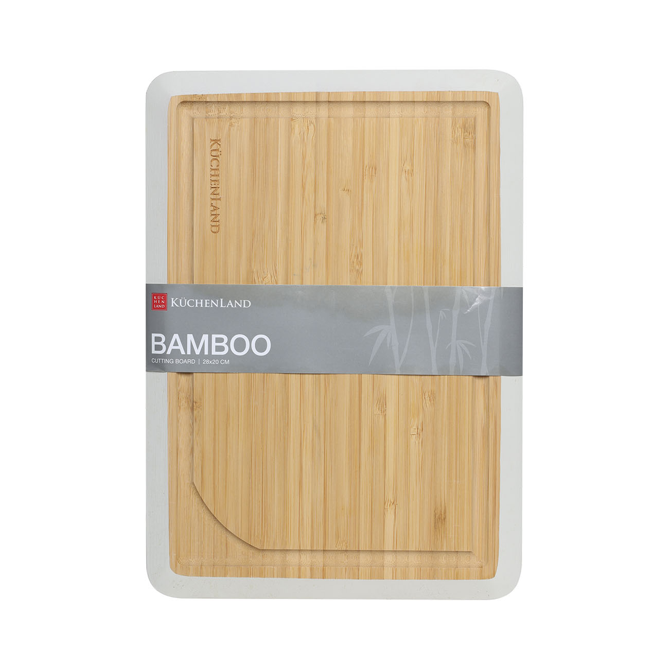 Кесу тақтасы, 28х20 см, бамбук, тікбұрышты, сұр жиек, Bamboo изображение № 3