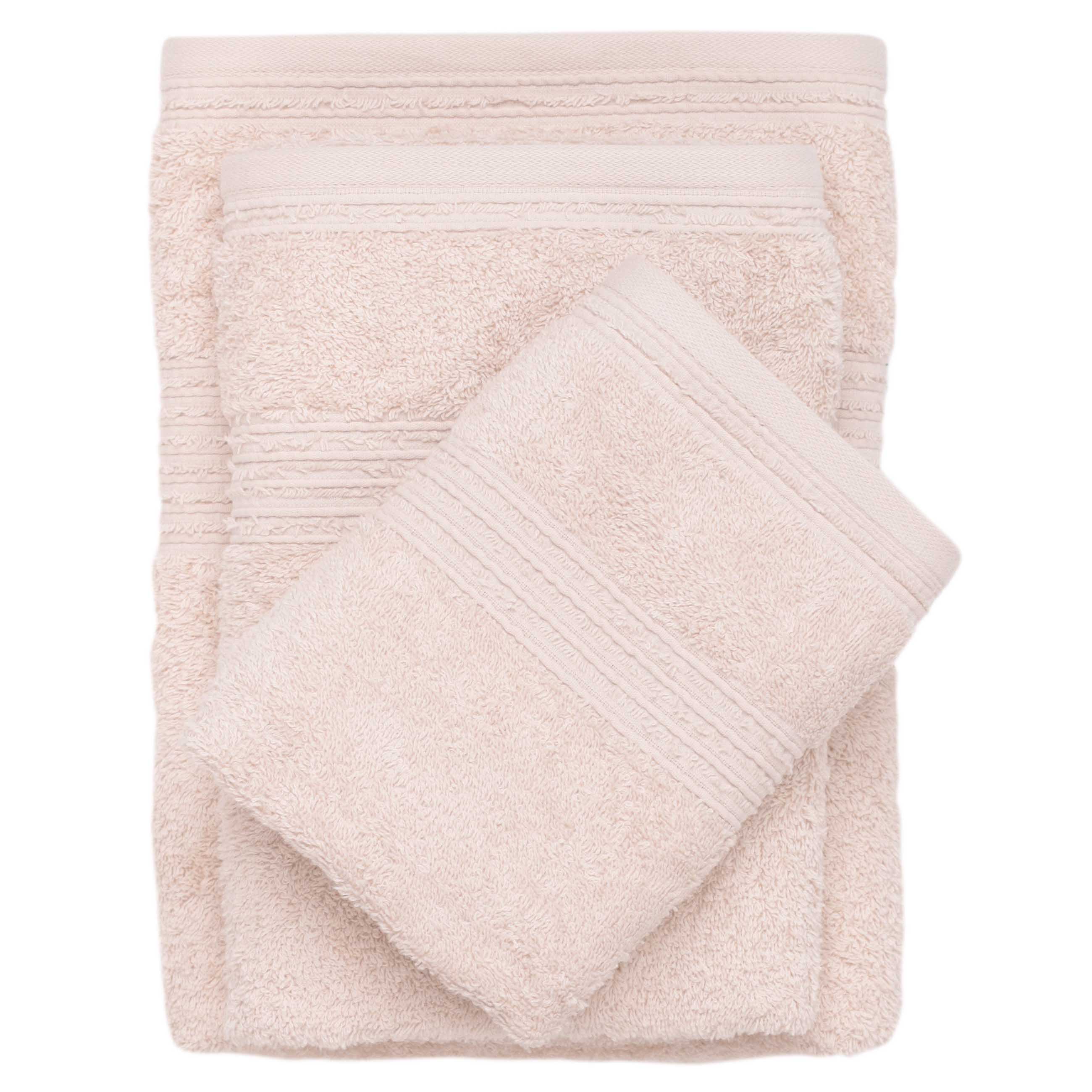 Комплект полотенец, 40х60/50х90/70х140 см, 3 шт, хлопок, бежевый, Natural cotton, image-1