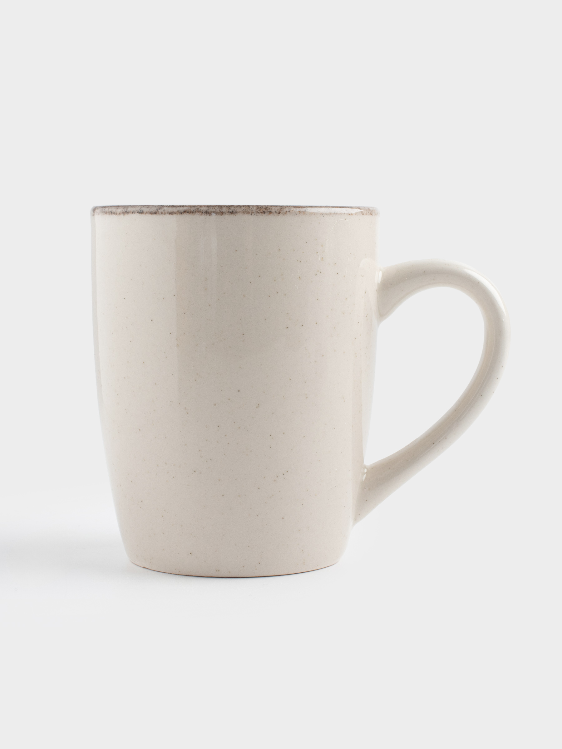 Саптыаяқ, 360 мл, 2 дана, керамика, сарғылт-қоңыр, дақты, Speckled glaze, image-1