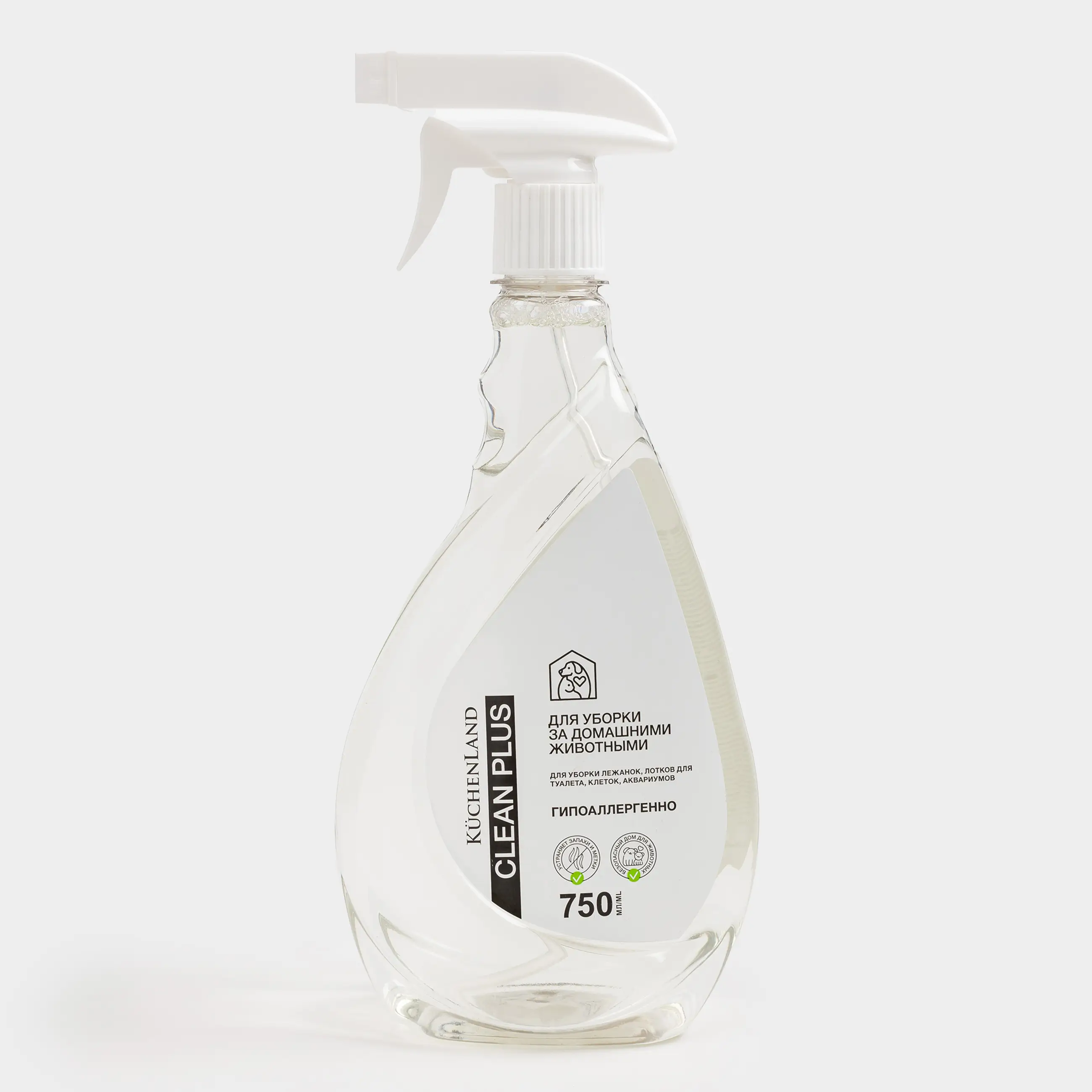 Средство для уборки за домашними животными, 750 мл, Clean plus, image-0