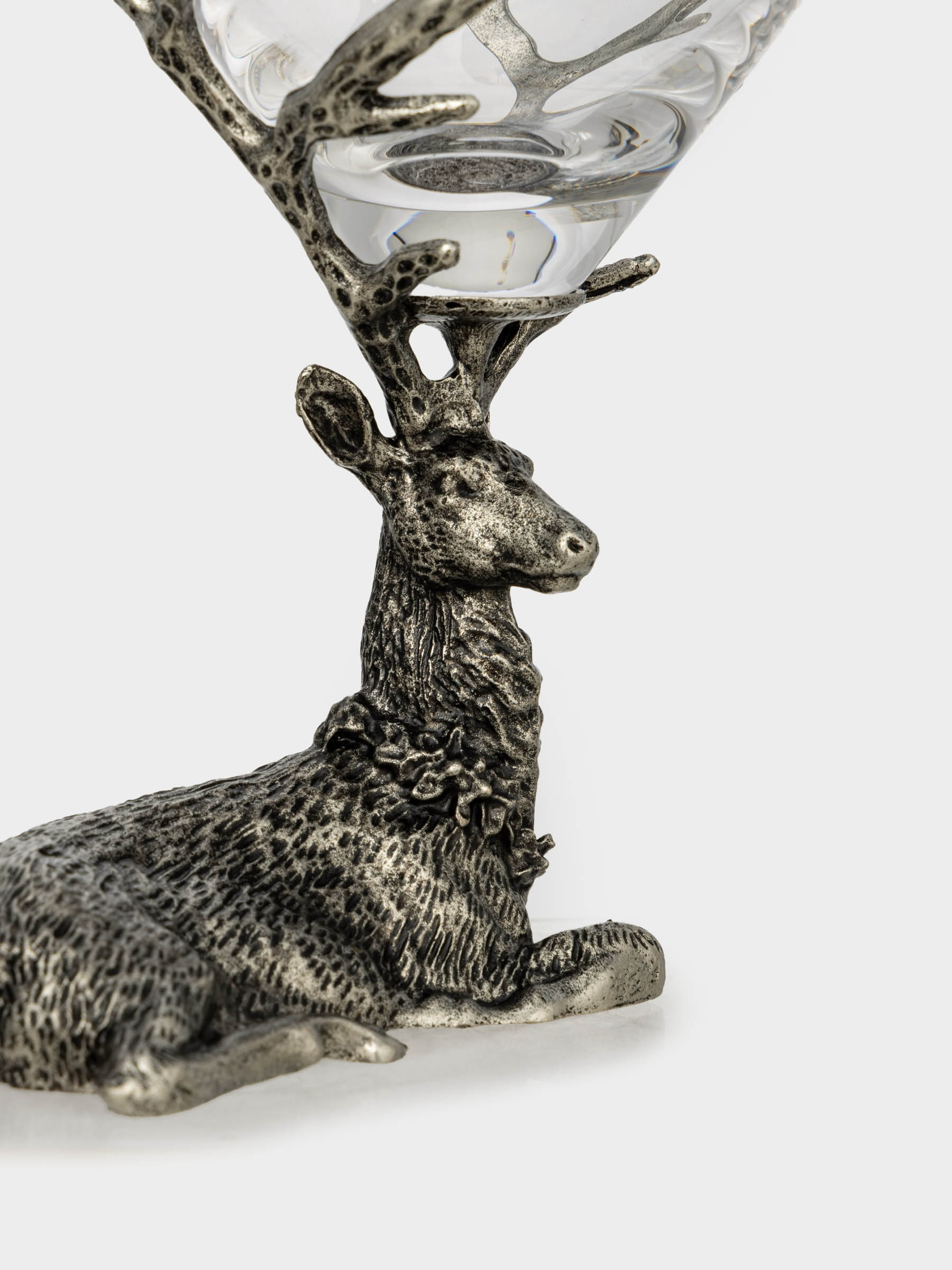 Бокал для мартини, 300 мл, стекло/металл, Серебристый олень, Arctic deer, image-4