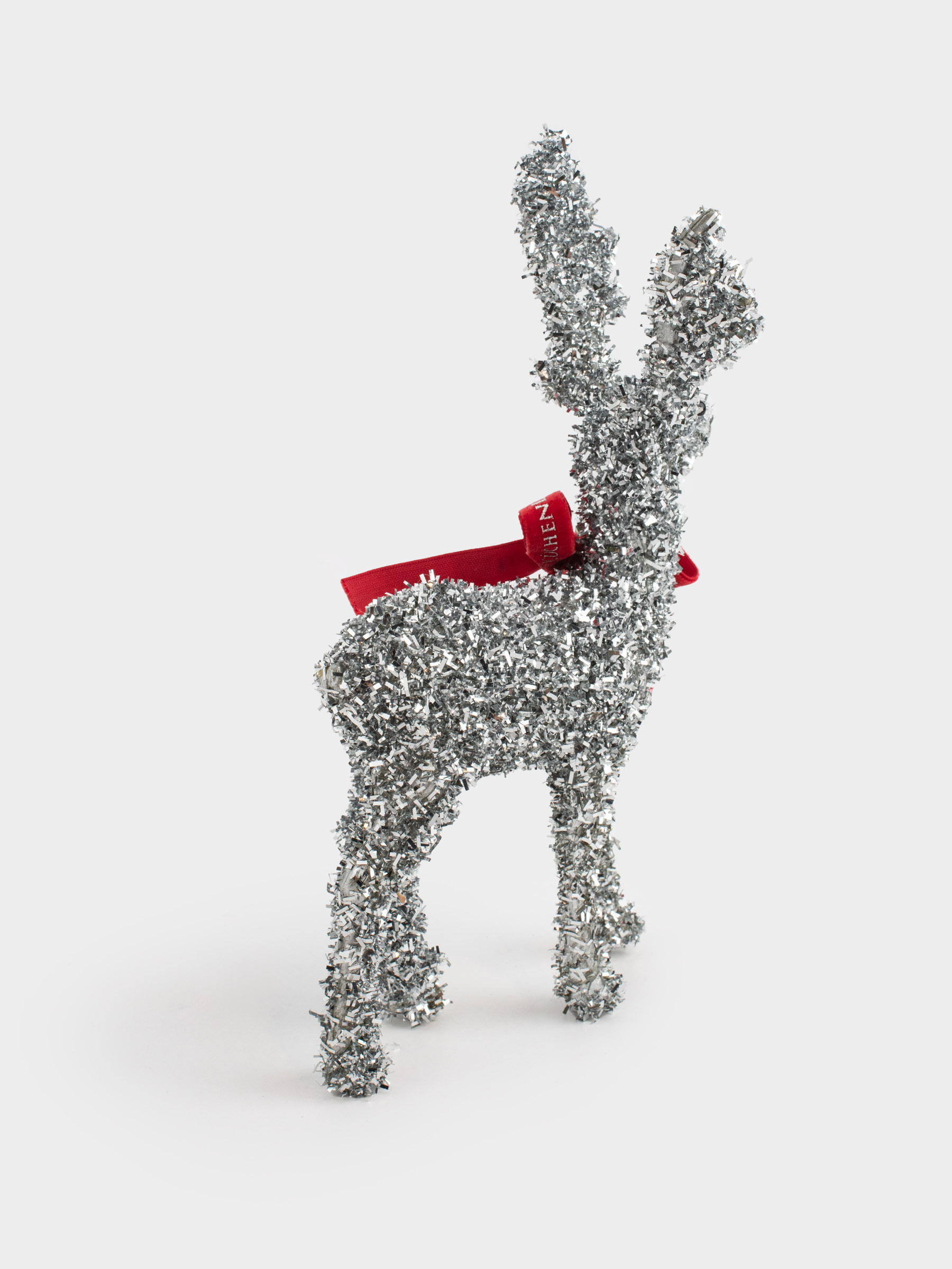 Статуэтка, 23 см, пластик, серебристая, Олень, Deer sparks, image-3