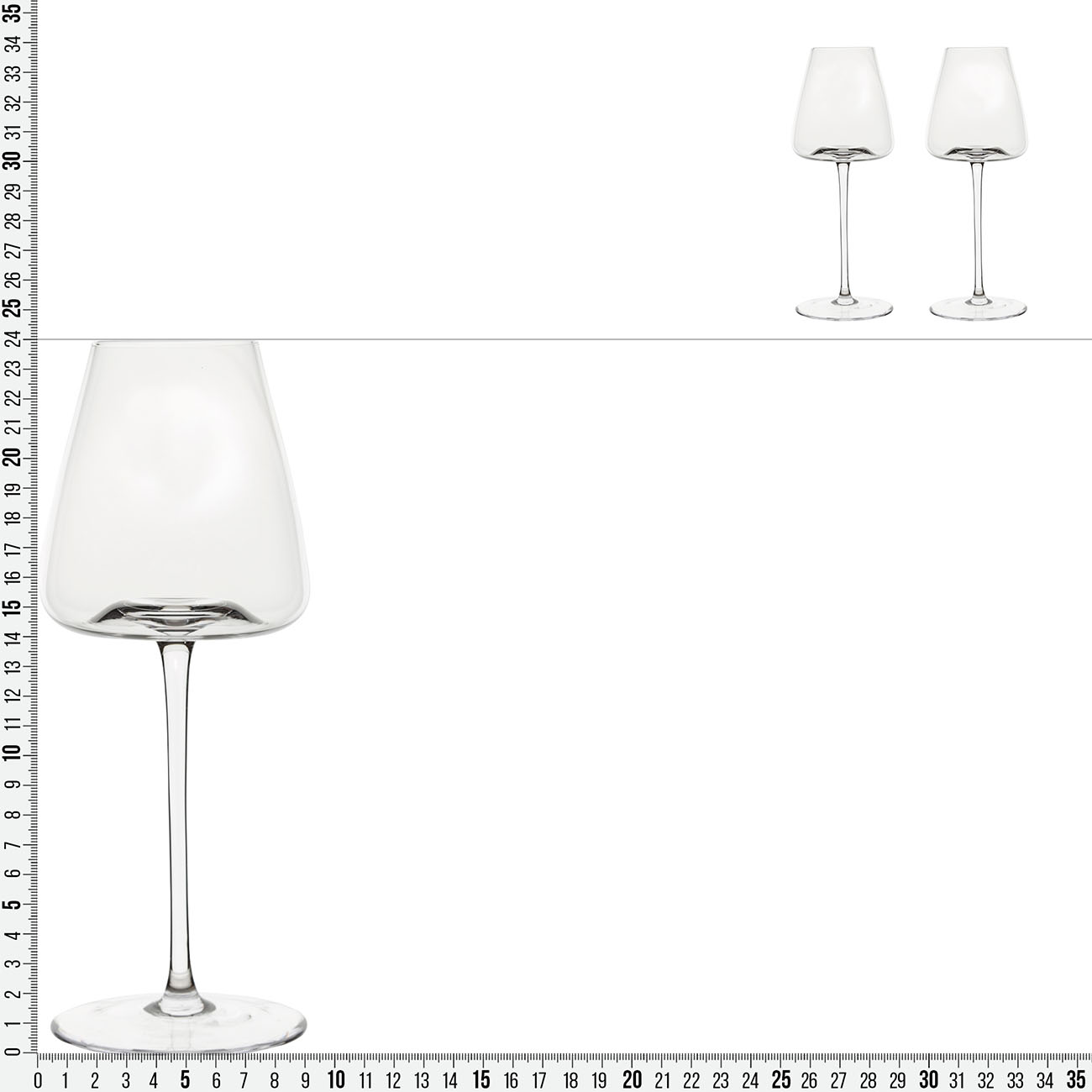 Бокал для красного вина, 480 мл, 2 шт, стекло, Sorento изображение № 7