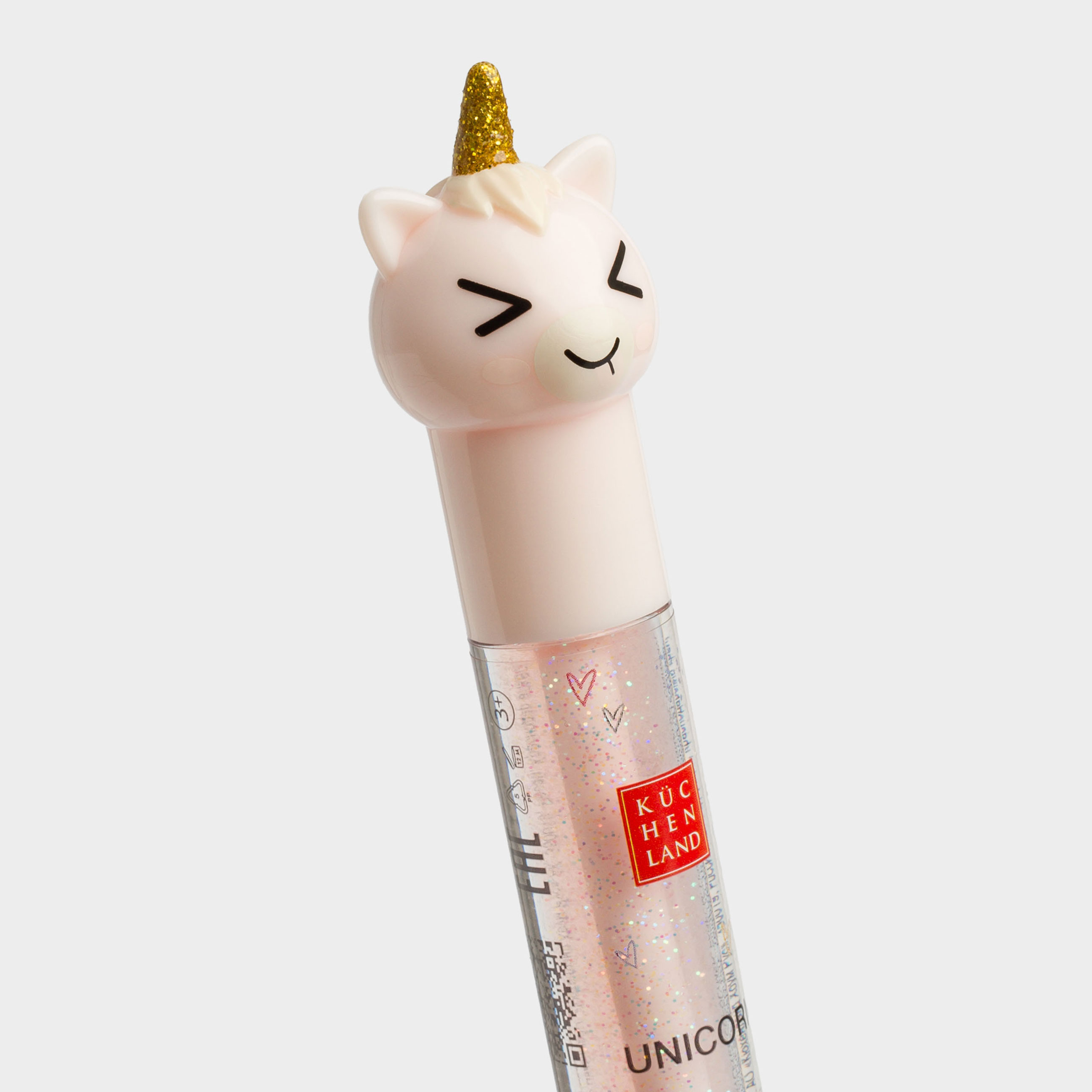 Блеск для губ, 3 мл, увлажняющий, Единорог, Unicorn, image-1