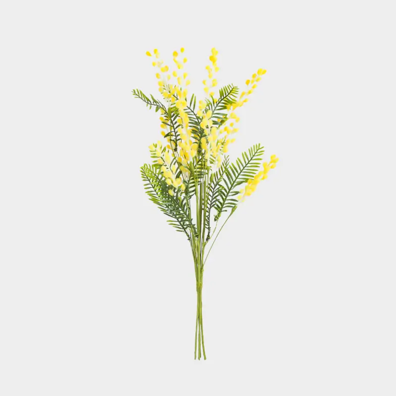 Ветка декоративная, 45 см, пластик/бумага, Мимоза, Mimosa ,image-0