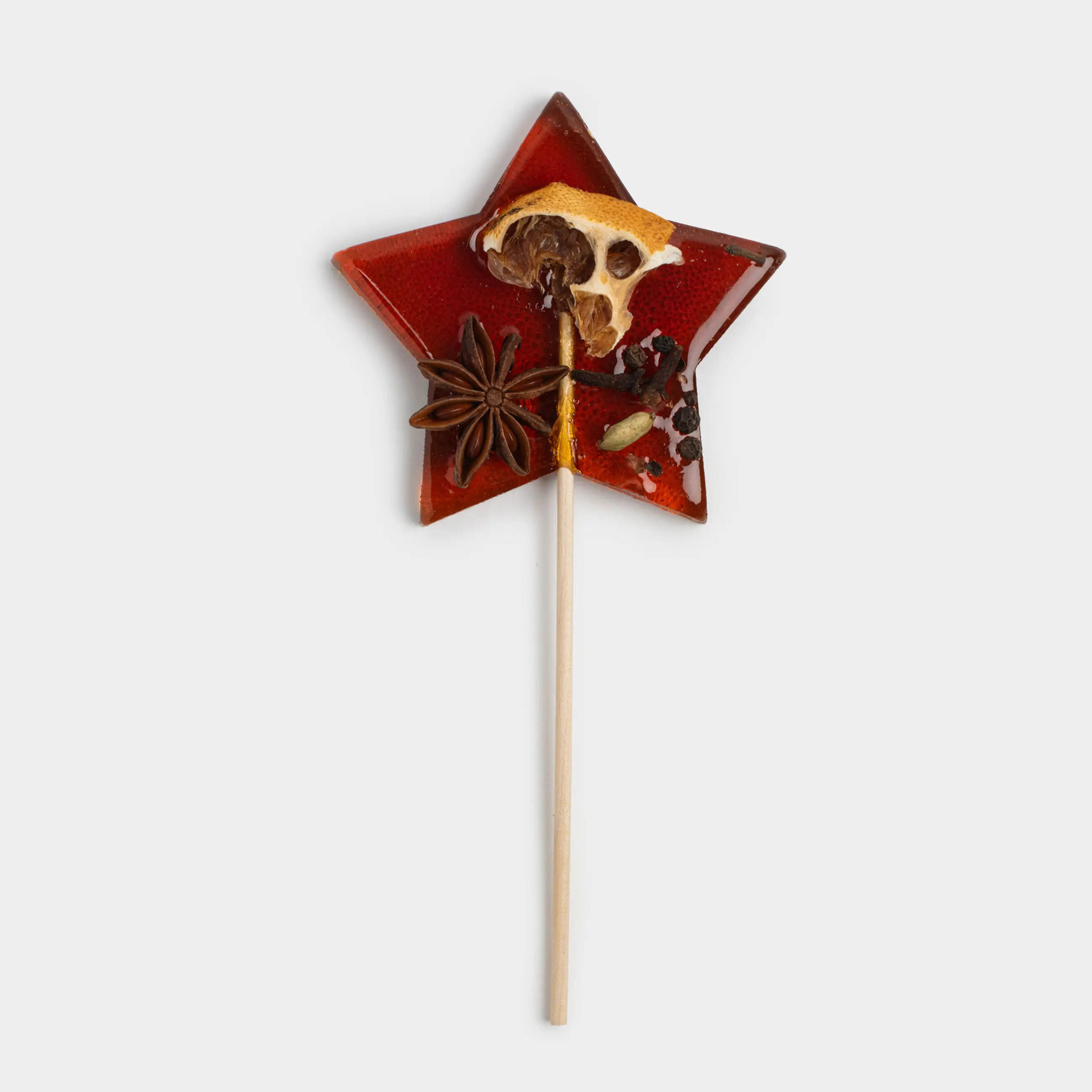 Глинтвейнге арналған кәмпит,, 60 гр, таяқшада, қант, апельсин, Жұлдыз, Mulled