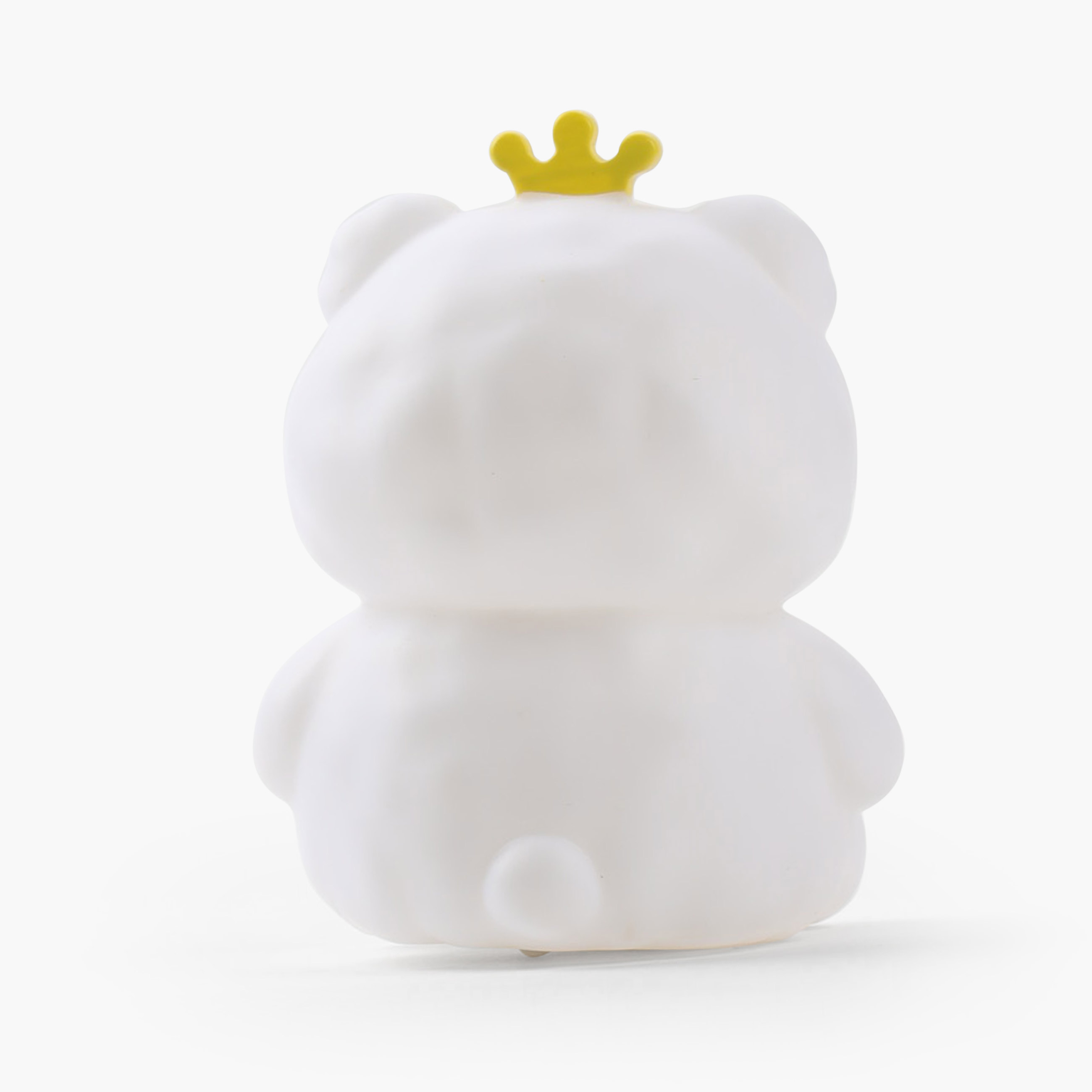Светильник декоративный, 11 см, пластик, белый, Мишка в короне, Bear, image-1