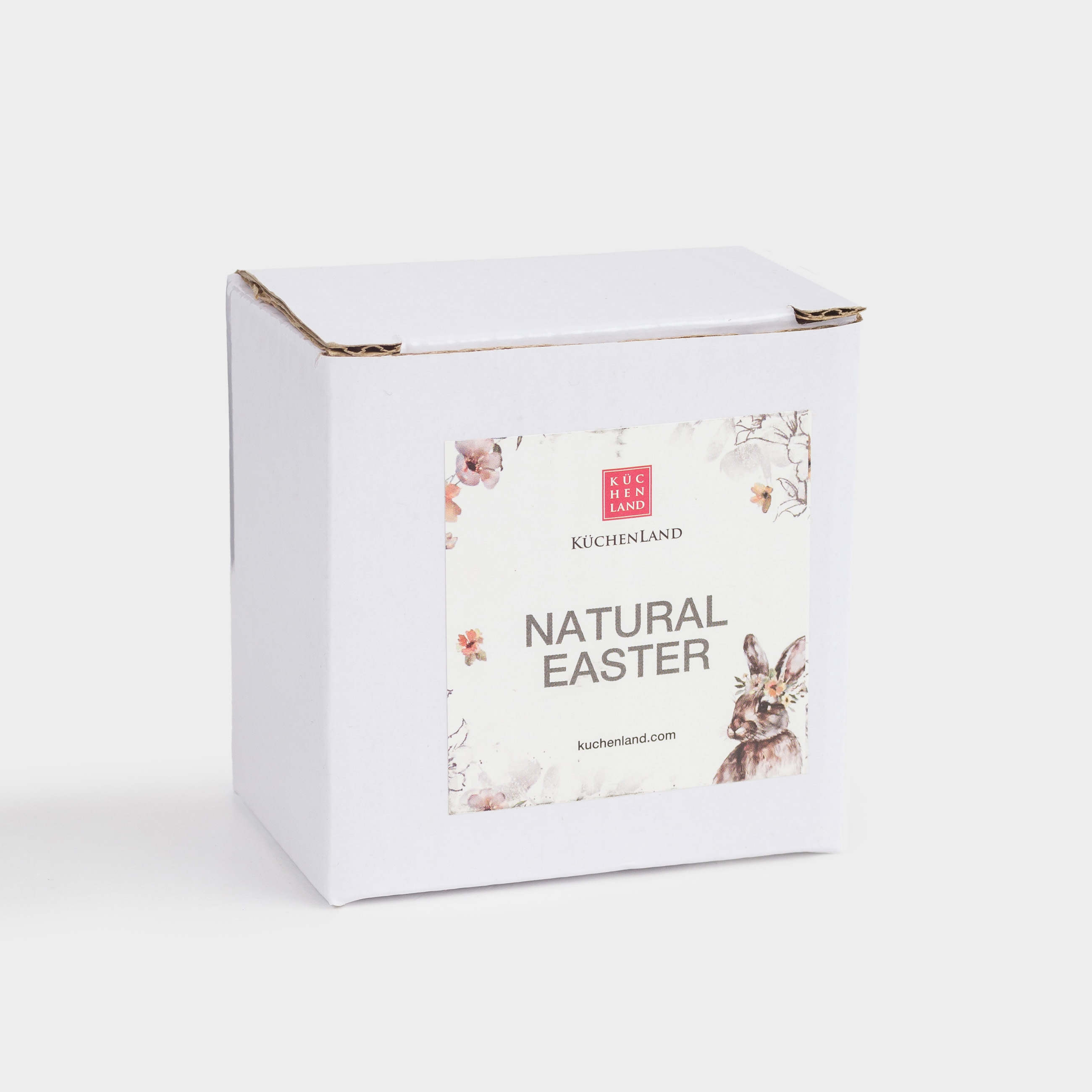 Статуэтка, 7 см, фарфор P, молочная, в крапинку, Кролик лежит, Natural Easter, image-3