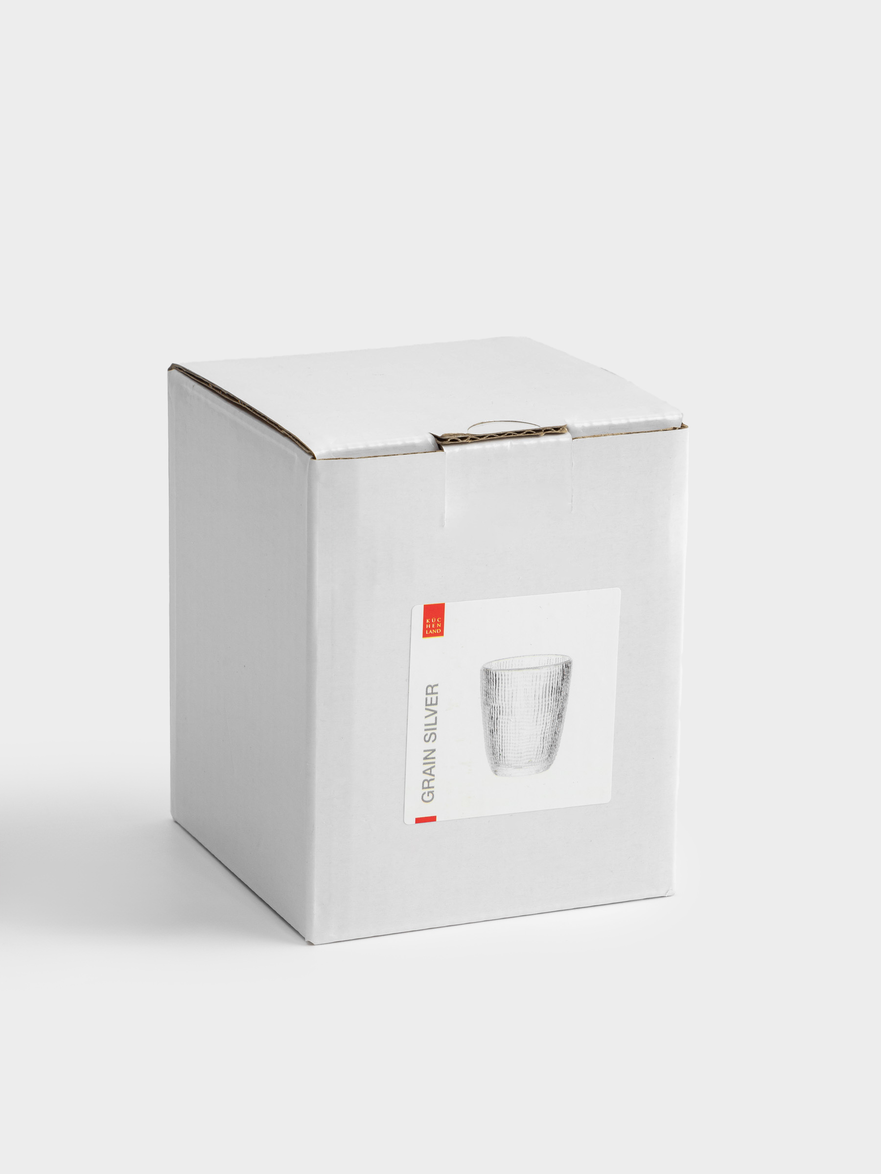 Стакан, 10 см, 320 мл, стекло Р, с серебристым кантом, Grain silver, image-4