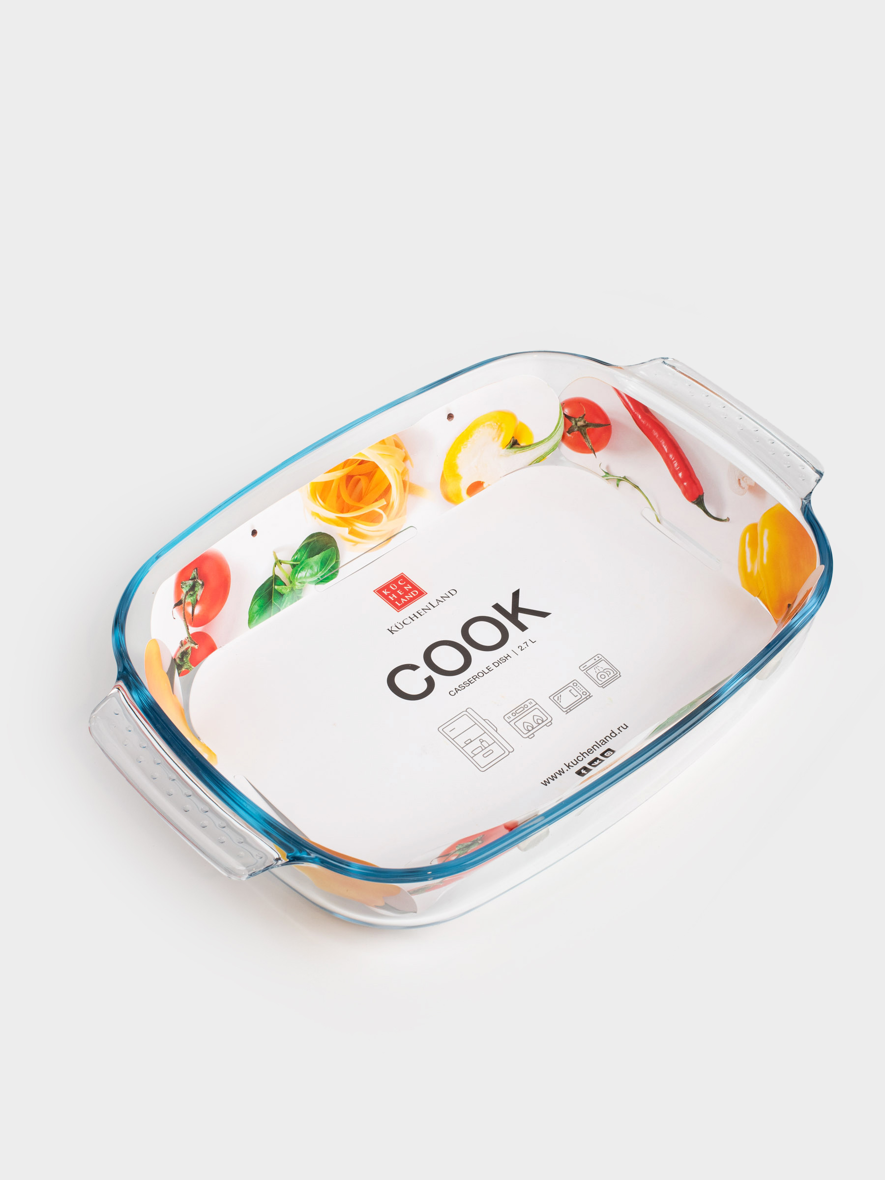 Пісіруге арналған ыдыс, 34х22 см, шыны Т, тікбұрышты, Cook, image-7