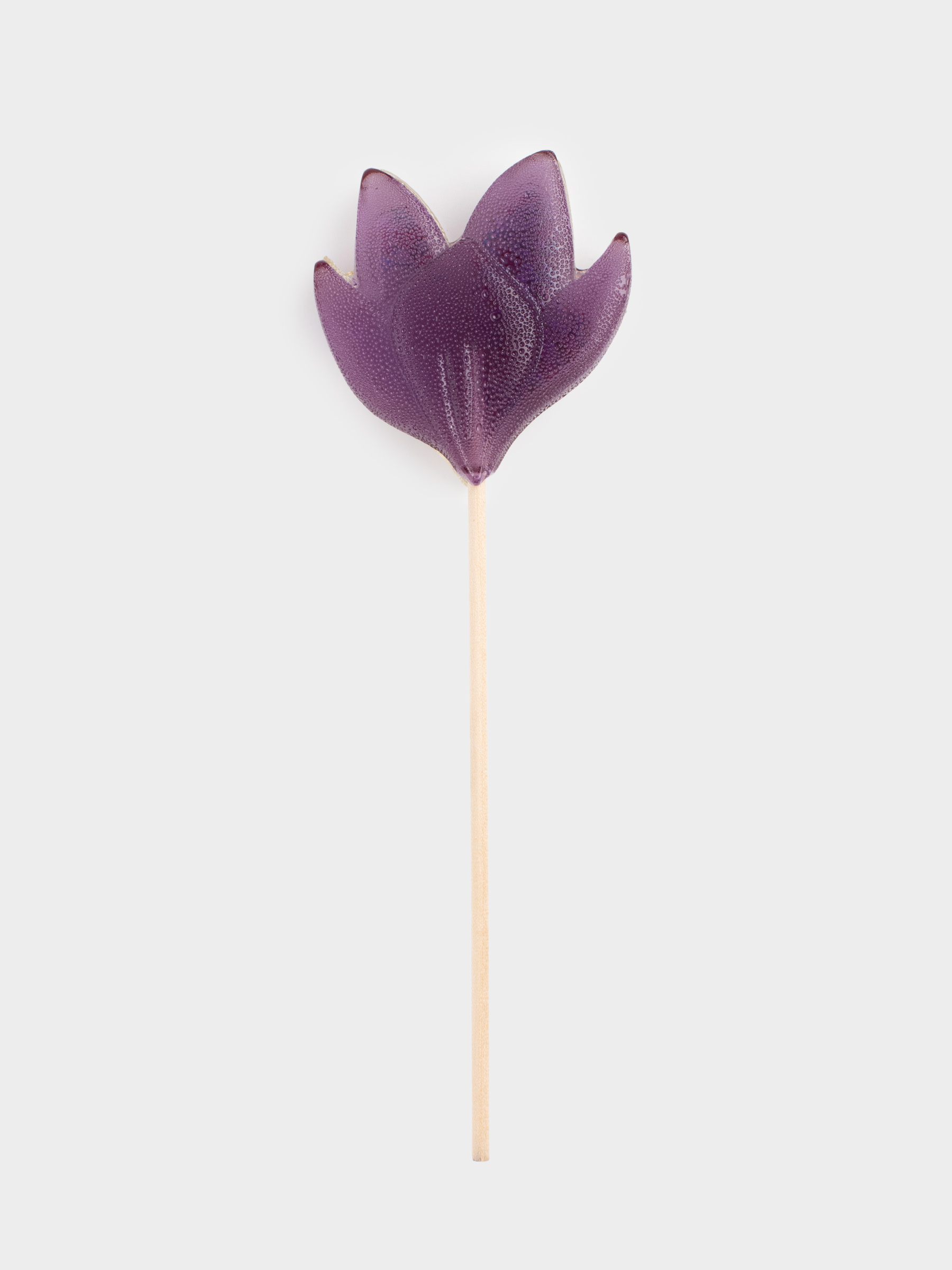 Леденец, 30 гр, погремушка, на палочке, изомальт, фиолетовый, Ирис, Sweet life, image-1