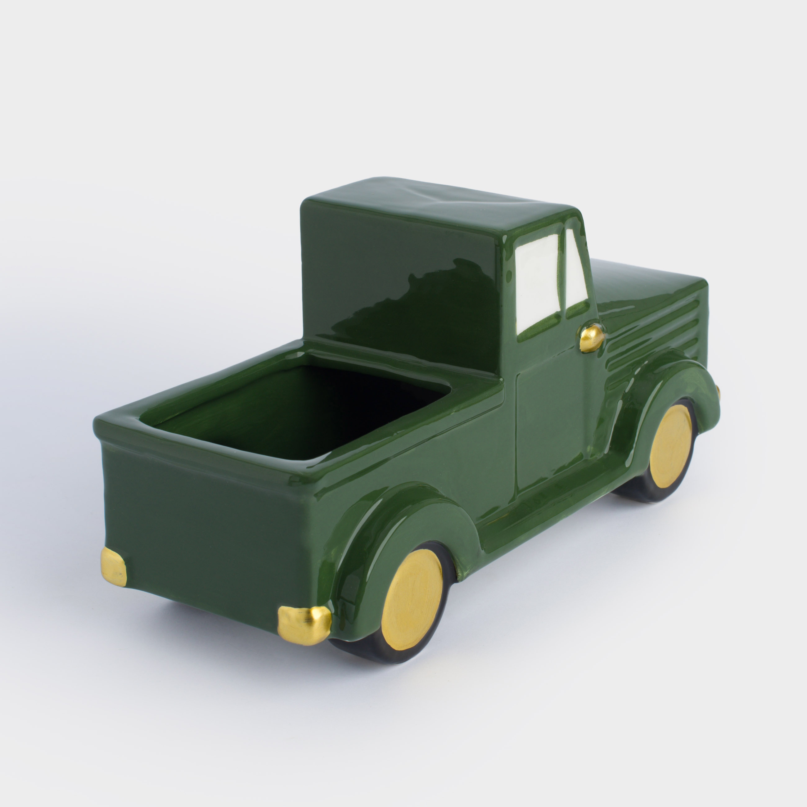Конфетница, 24х12 см, керамика, зеленая, Машина, Car, image-4