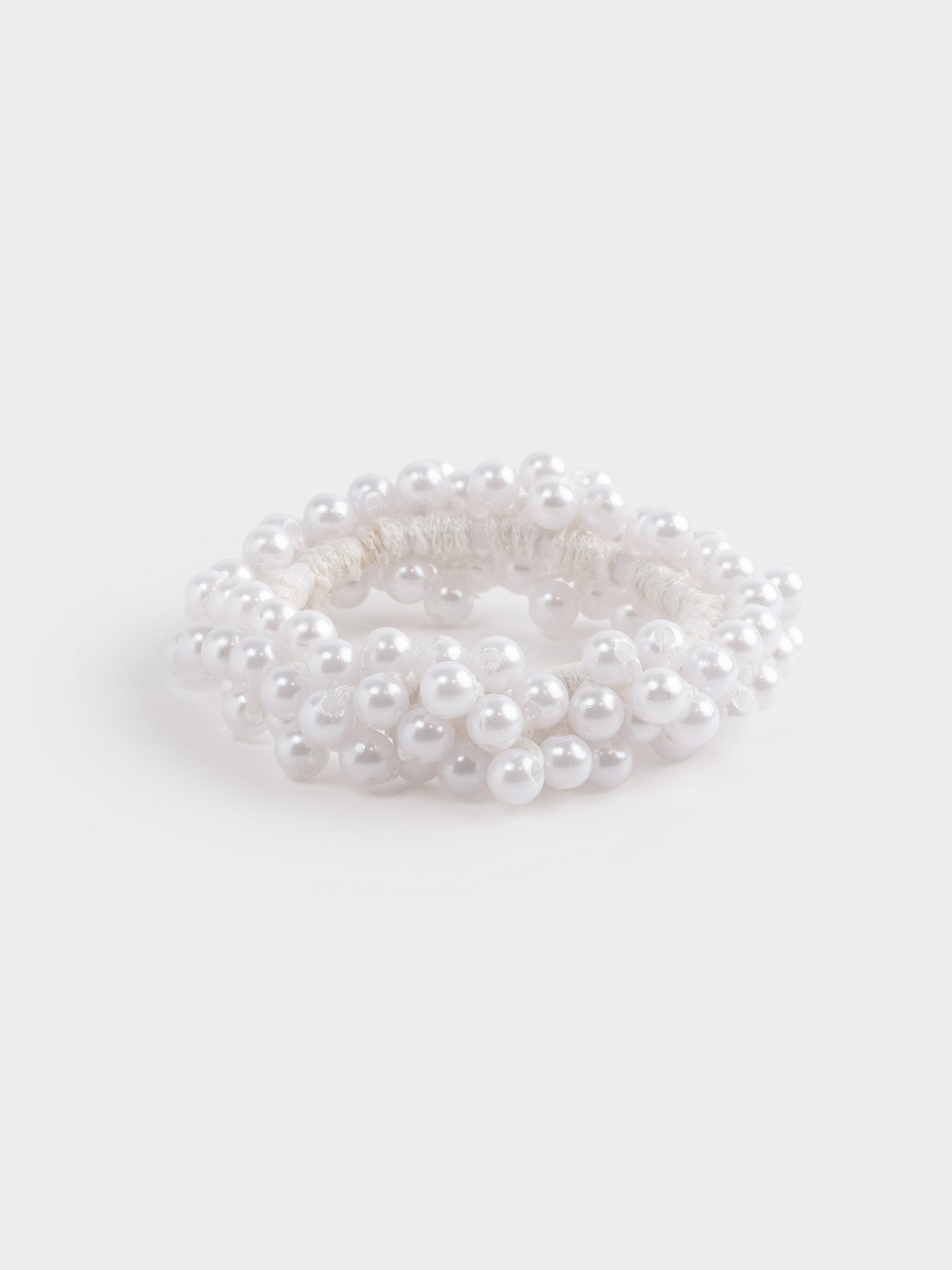 Шашқа арналған резеңке, 6 см, пластик, ақ, Інжу, Pearl, image-2