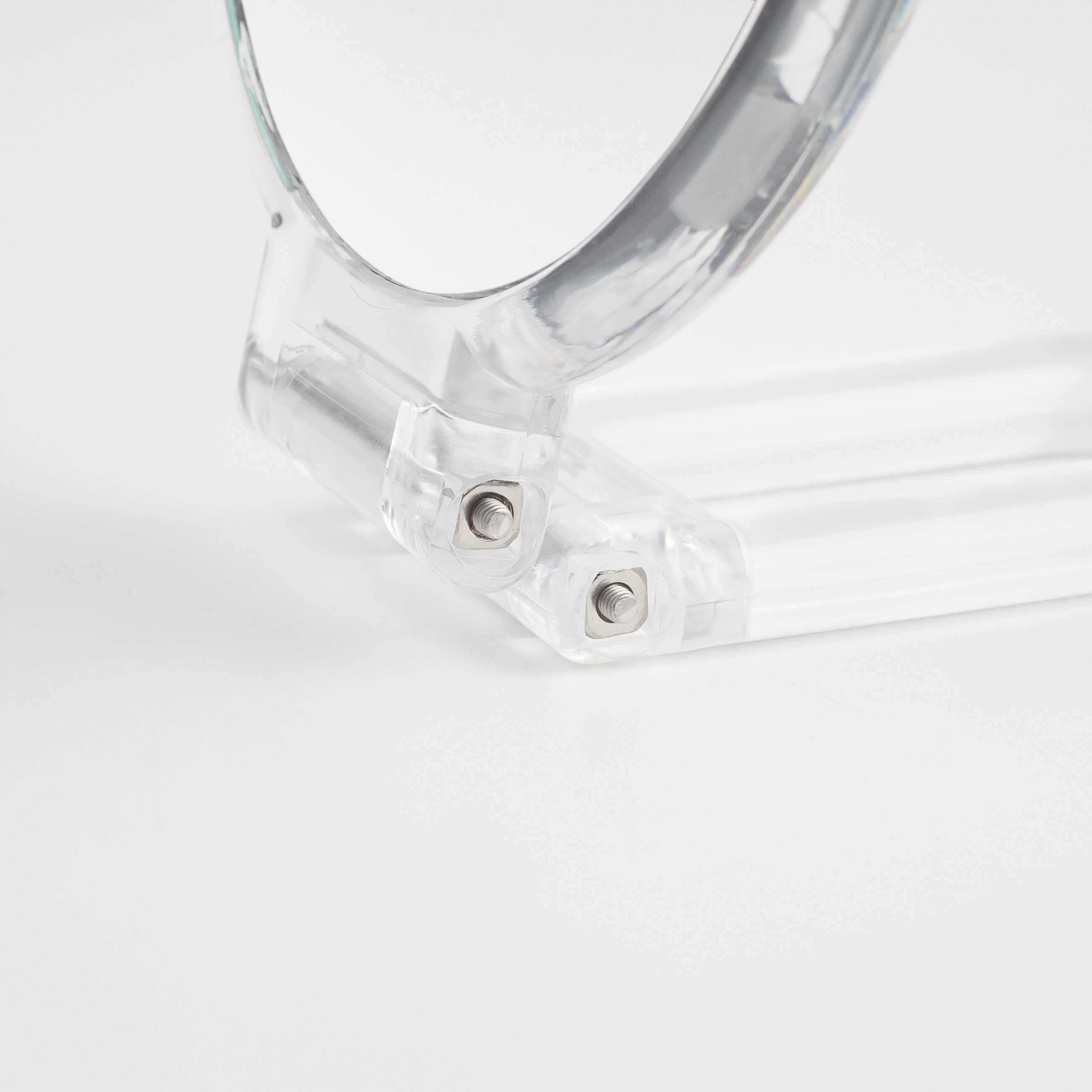 Үстел айнасы, 23x13 / 11 см, екі жақты, жиналмалы, тірек-тұтқа, пластик, дөңгелек, Messa, image-5