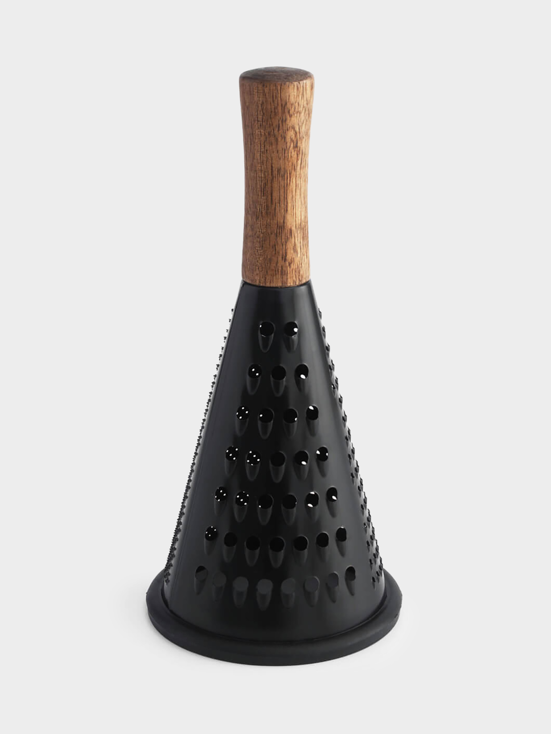 Терка, 25 см, сталь/дерево, круглая, черная, Black style, image-1